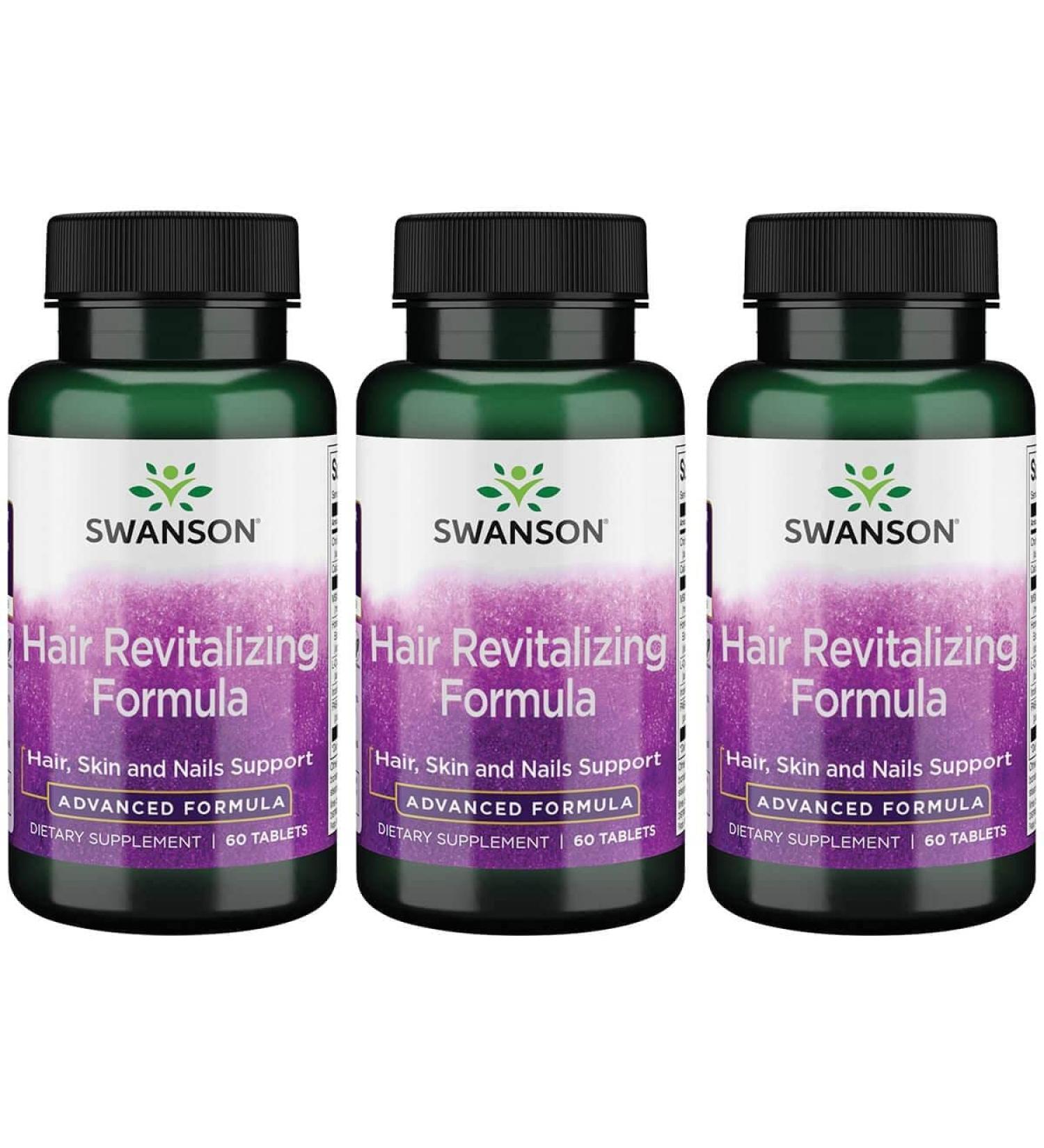 Buy Swanson Advanced Hair Revitalizing Formula 60 Tabs (3 Pack) - Enhance Hair Growth & Health | International Shipping Available - Buy Online on GoSupps.com