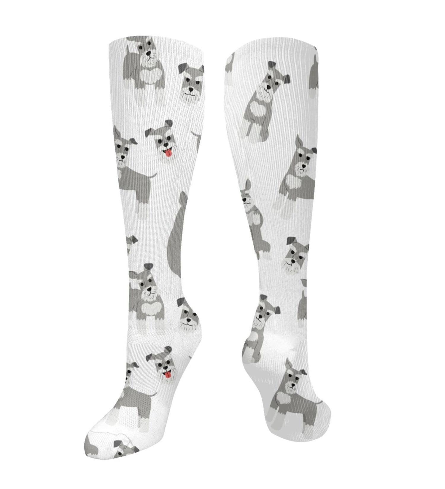 Schnauzer Compression Socks for Men & Women - 15-20 mmHg Support for Running & Cycling - Buy Online on GoSupps.com