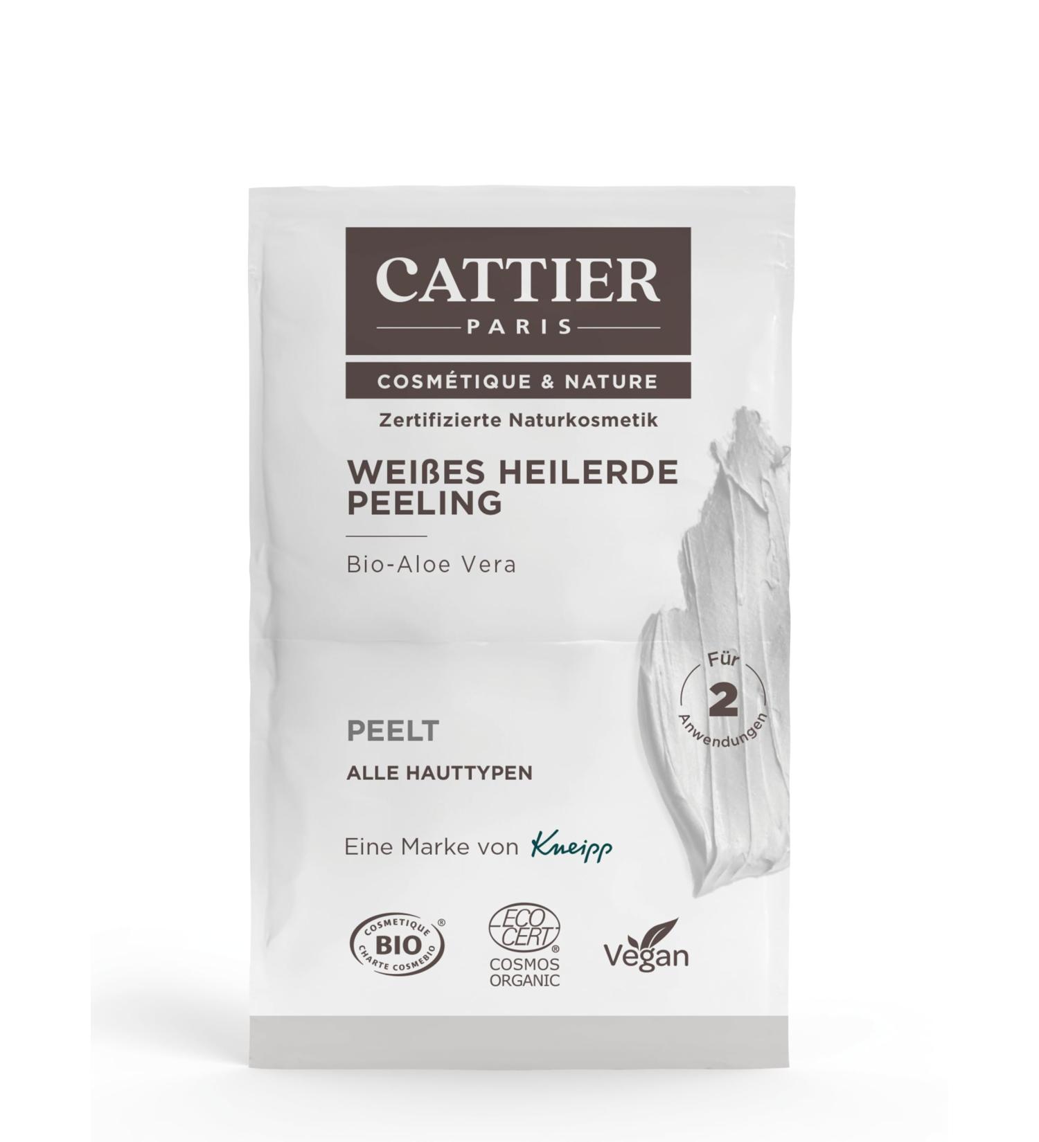  CATTIER PARIS Cattier Paris White Heilerde Facial Scrub - Certified Natural Cosmetic with Organic Aloe Vera and Bamboo Powder - Refines Skin Tone - Suitable for All Skin Types - Buy Online on GoSupps.com