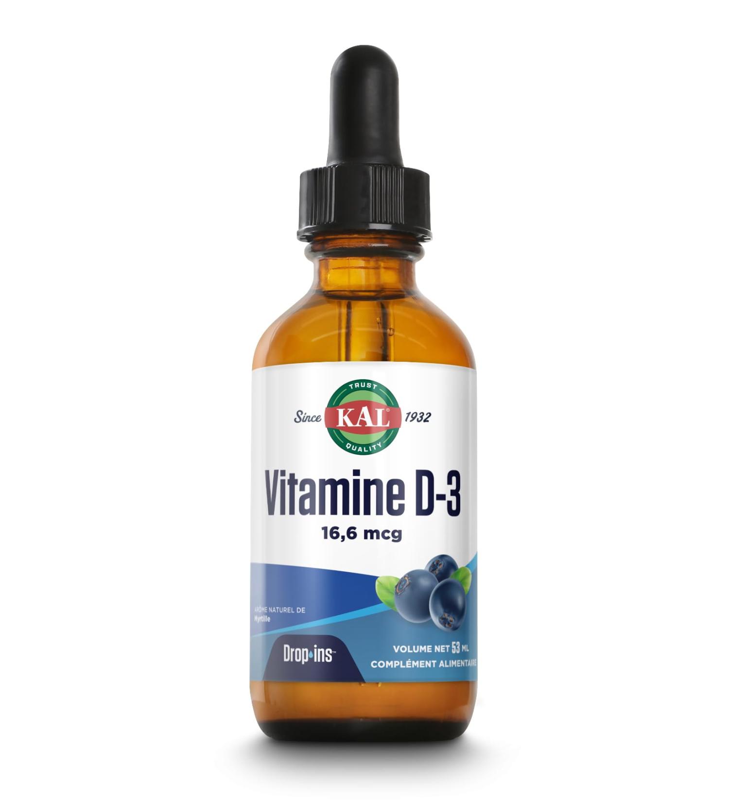 Kal Vitamin D3 16.6 mcg | 1 vial of 53 ml - Buy Online on GoSupps.com