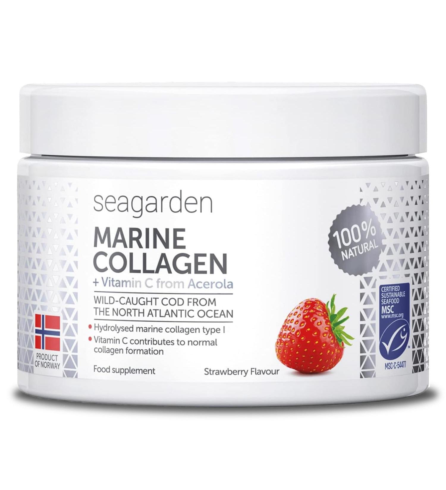 Collag ne Marin Type 1 Boire - Peptides Hydrolys s + Vitamine C Compl ment Alimentaire Go t Fraise Peau Hydrat e Articulations Souples - 150 g (30 Portions) - Buy Online on GoSupps.com