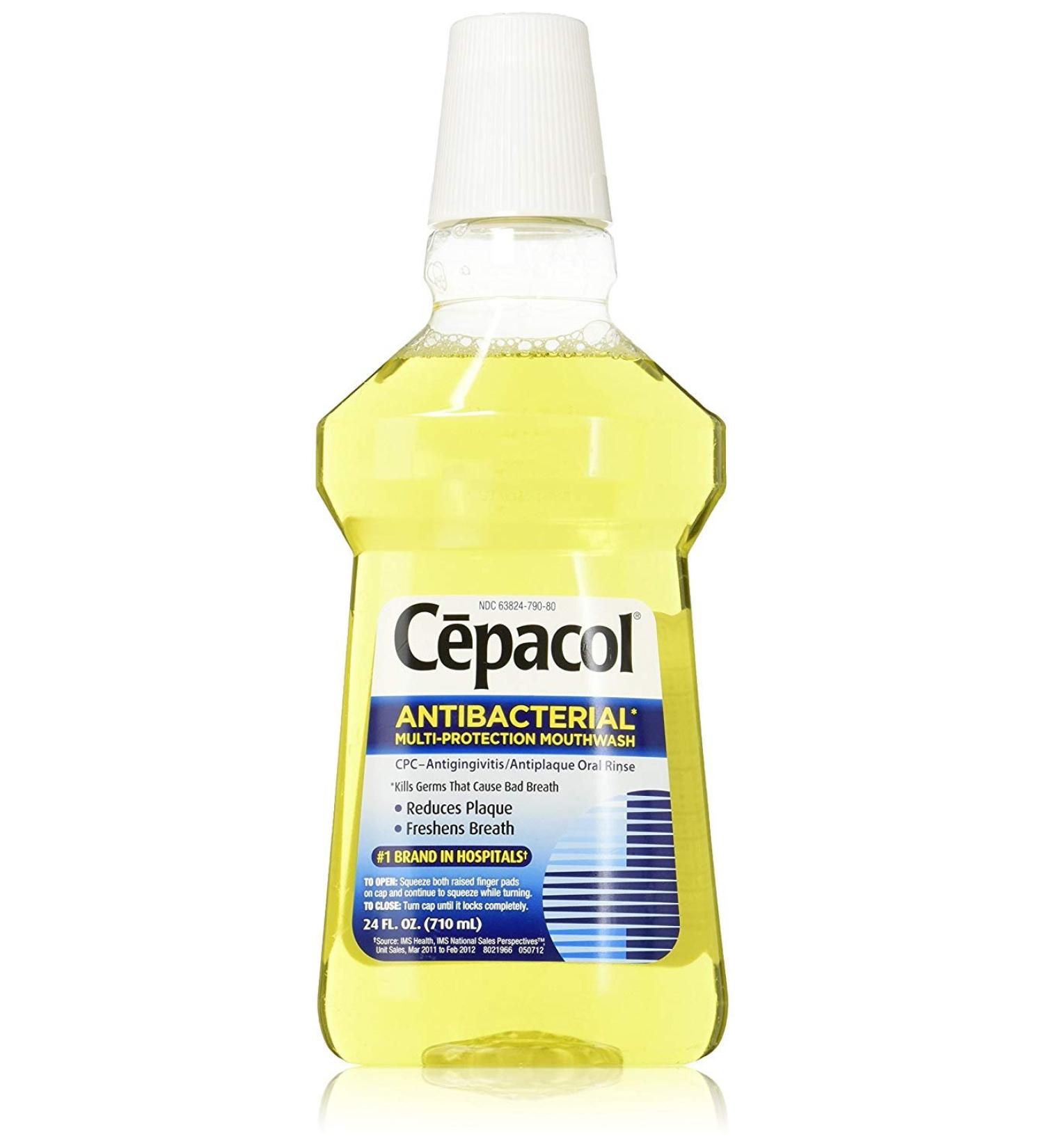 Cepacol Antibacterial Mouthwash and Gargle Gold 24 oz. (Pack of 6) - 144 Fl Oz (6 Pack) - Buy Online on GoSupps.com