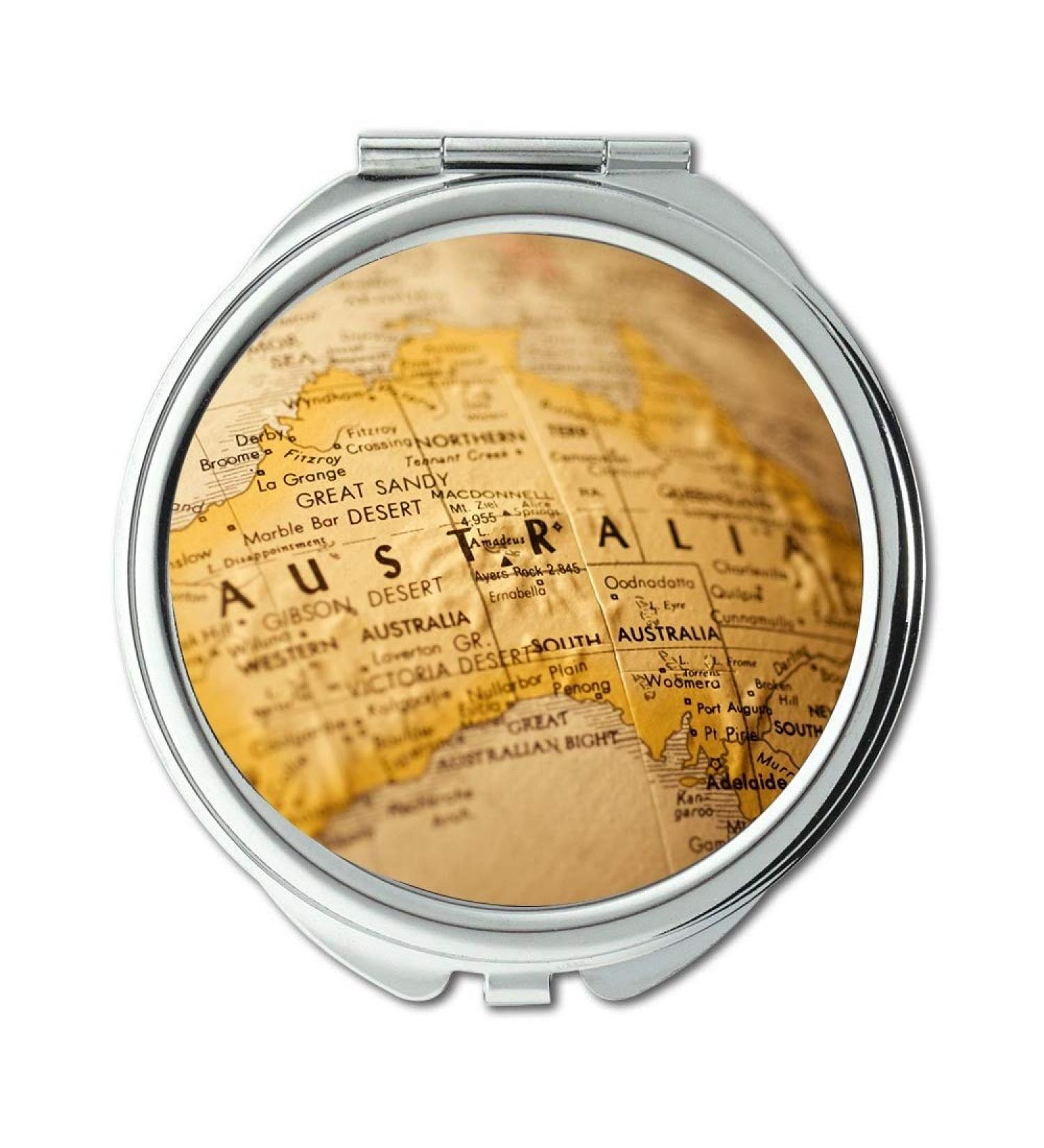 Mirror Travel Mirror Map Wallpaper map north carolina Pocket Mirror portable mirror - Buy Online on GoSupps.com