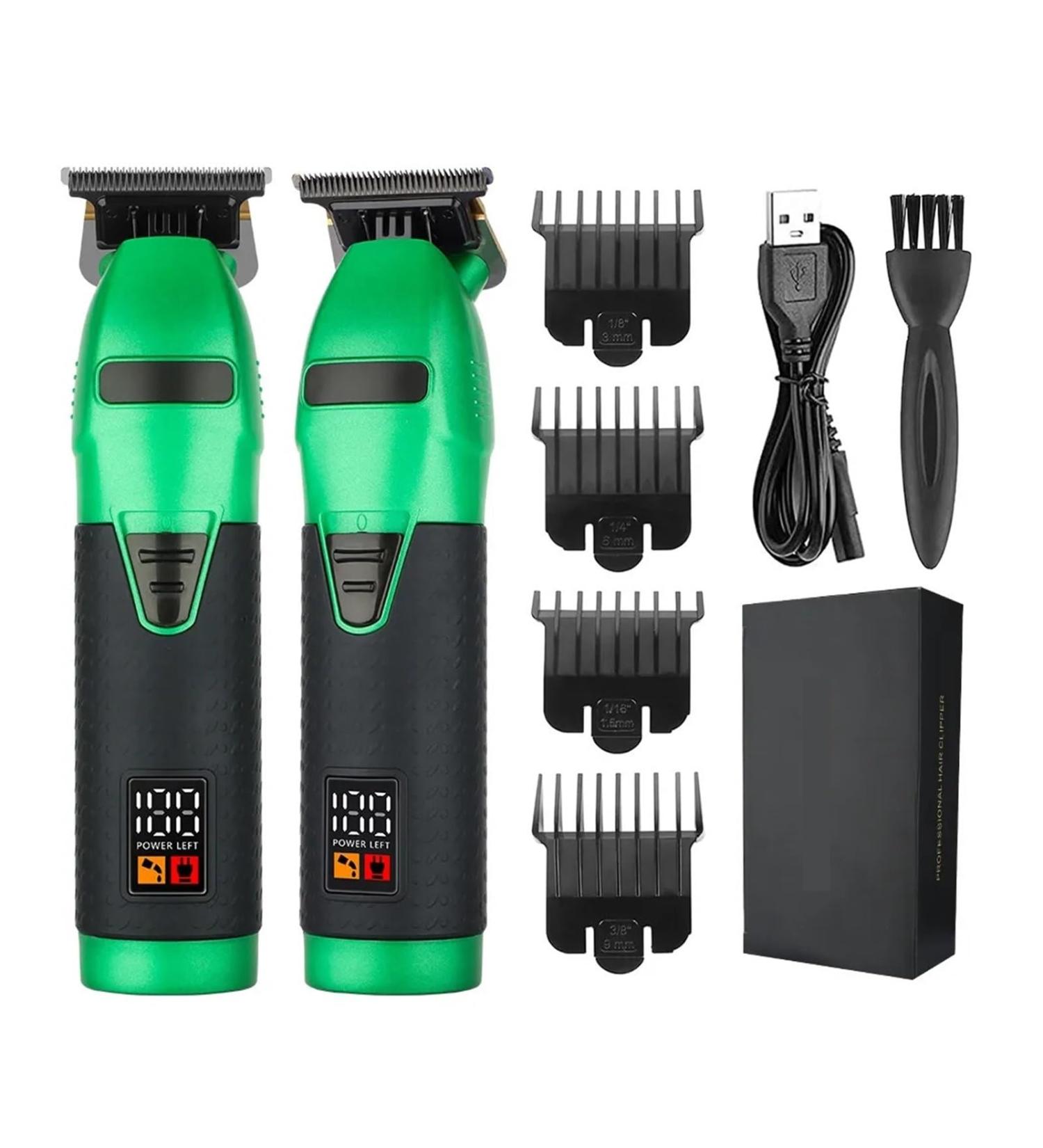 Razors New S11 Electric Hair Clipper with Digital Display High Power Hair Trimmer for Men Green | International Shipping Available - Buy Online on GoSupps.com
