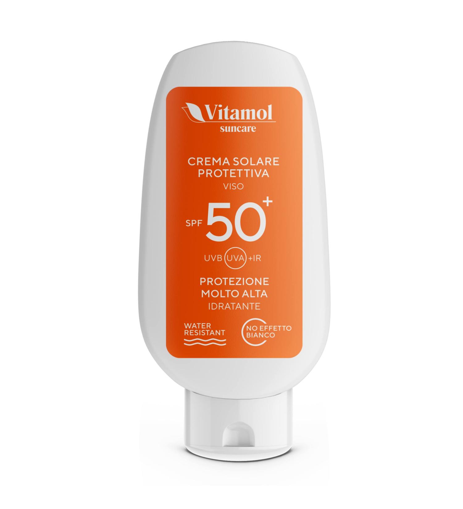 Vitamol High Sun Protection SPF 50+ Face cream protecting against UVA and UVB rays Non-greasy Water resistant - Buy Online on GoSupps.com