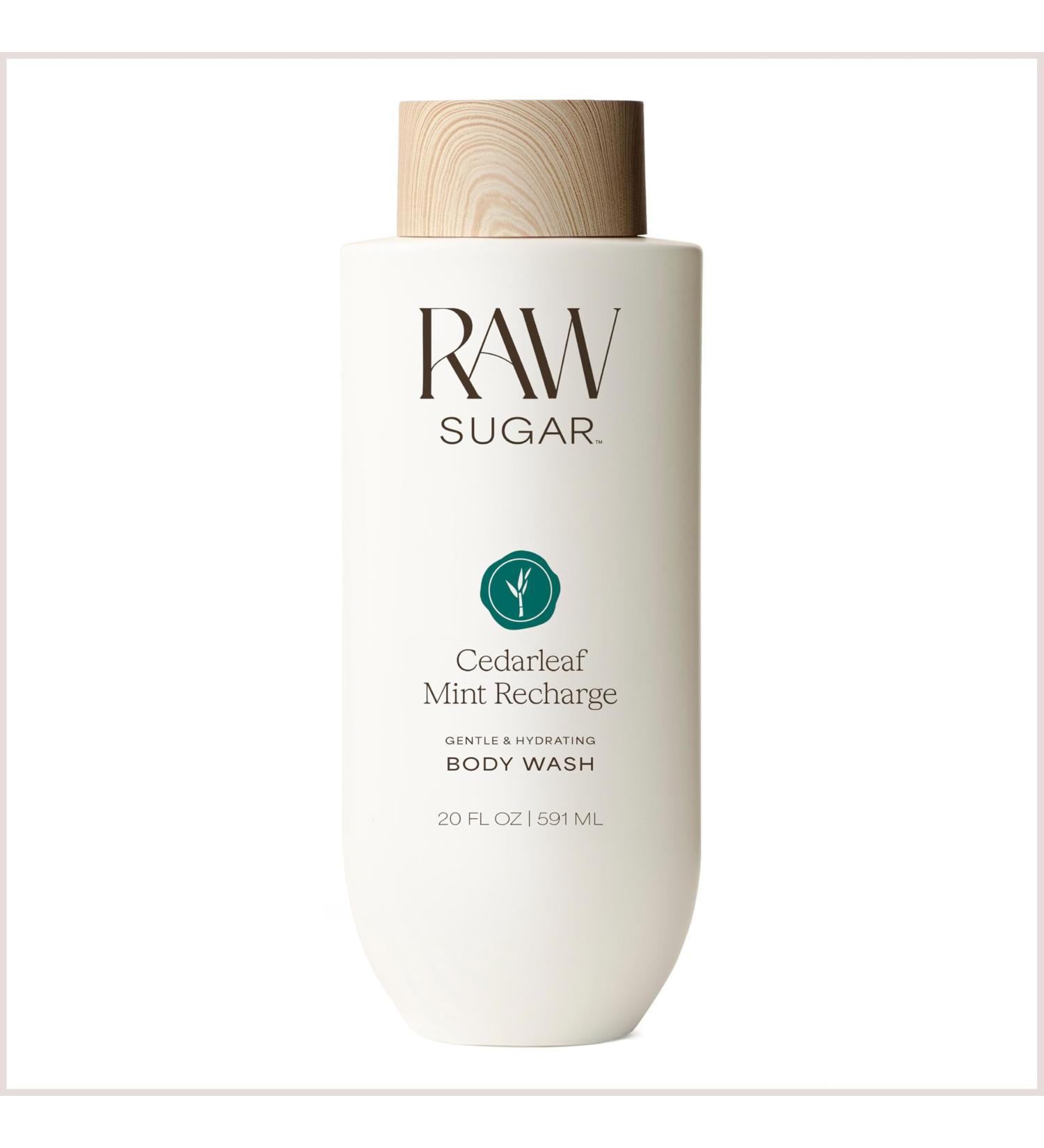 RAW SUGAR Body Wash 20 fl oz Rosemary Mint Uplift Rosemary Mint Uplift 20 Fl Oz (Pack of 1)