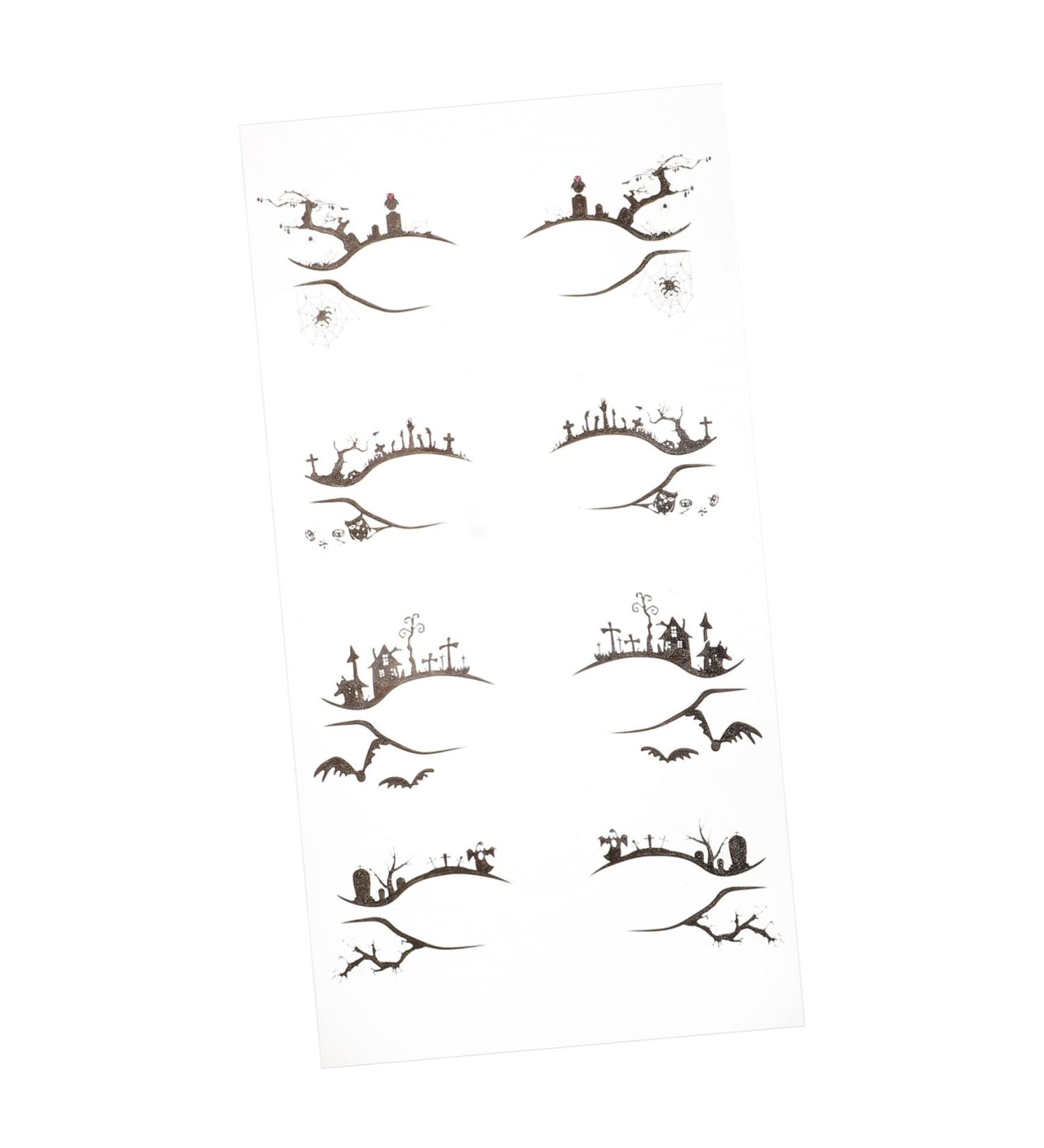 WOONEKY 4 Pairs Sticker Temporary Eye Makeup Stickers Decor Temporary Eye Shadow Decals - Buy Online on GoSupps.com