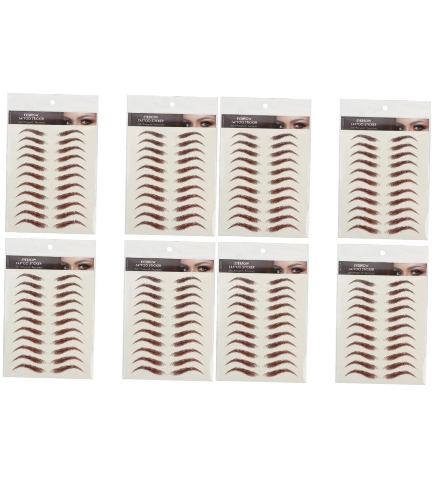 Beavorty 8 Sheets Waterproof Eyebrow Stickers Waterproof Makeup Imitation Eyebrow False Eyebrows Cosmetics 4d - Buy Online on GoSupps.com