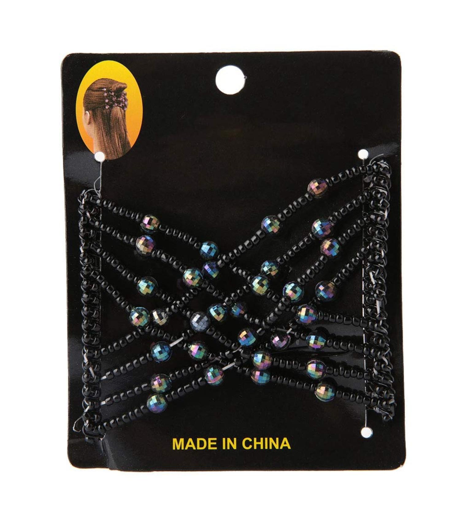 Hair Combs with Elastic Double Comb for Thick Flexible Butterfly Hair Comb Magic Stretchy Hairpin for Women Girls Hair Accessory(Black) - Buy Online on GoSupps.com