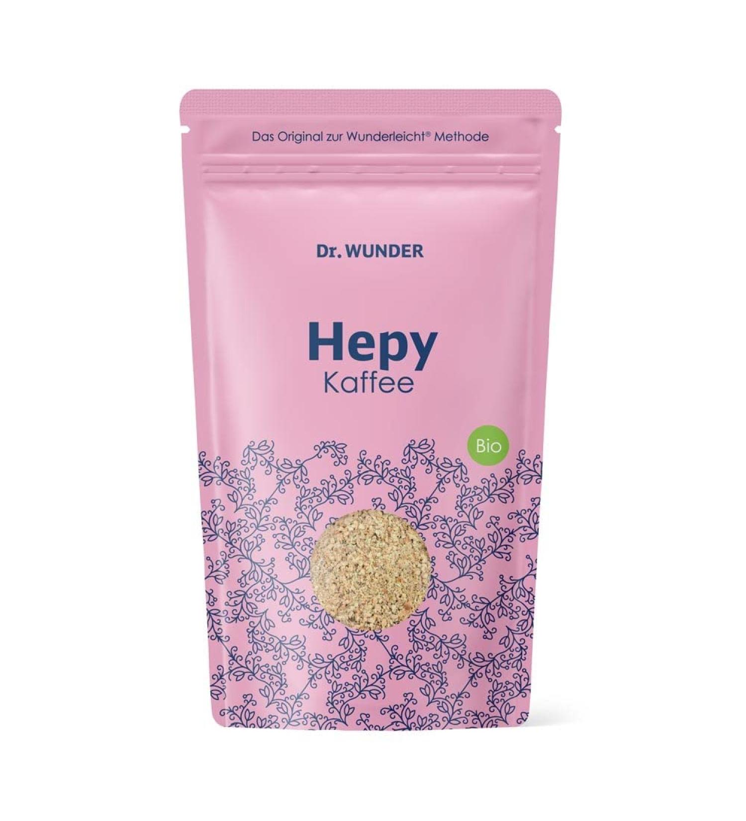 Dr.Wunder Hepy Coffee 250g - Green/Golden Special Coffee | High Caffeine & Palmitic Acid | Ideal for Coffee Lovers - Buy Online on GoSupps.com