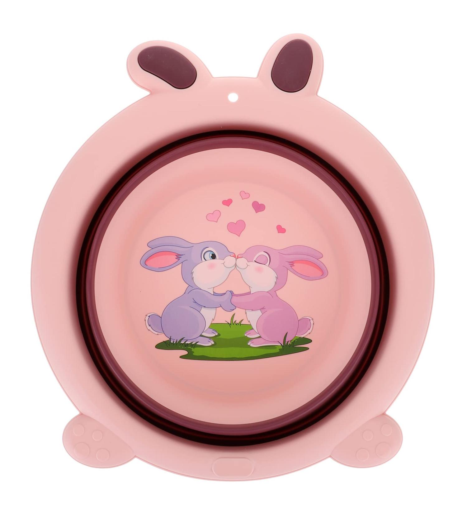 minkissy Folding Foot Basin Plastic Wash Basin Outdoor Tub Dish Tub Cartoon Wash Basin Small Wash Basin Portable Shampooer Folding Basin Fold up Sink Tpe Pink Bath Tub Travel Foldable 33X31X10CM Pink - Buy Online on GoSupps.com