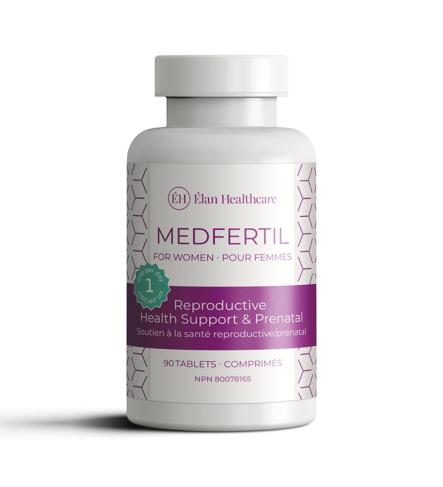 MedFertil for Women Fertility and Prenatal Vitamins with Iron Myo Inositol Folic Acid Iodine Biotin and B Vitamins 90 Tablets - Elan Healthcare 90 count (Pack of 1) - Buy Online on GoSupps.com