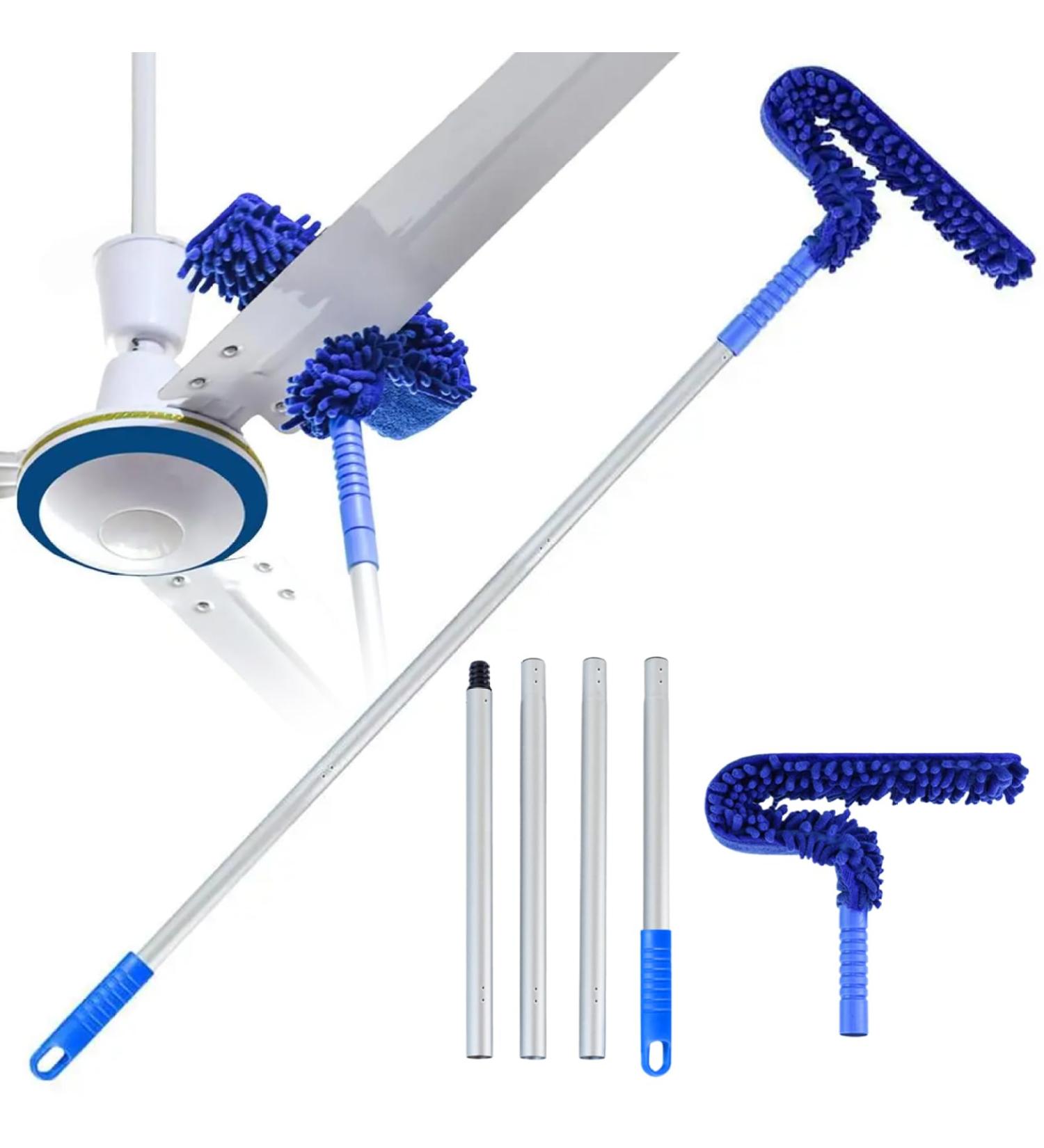 Ceiling Fan Cleaner Duster with Detachable Extension Pole 55 inches Washable and Reusable Ceiling Fan Cleaner Fan Duster (As shown) Cleaning Supplies - Buy Online on GoSupps.com