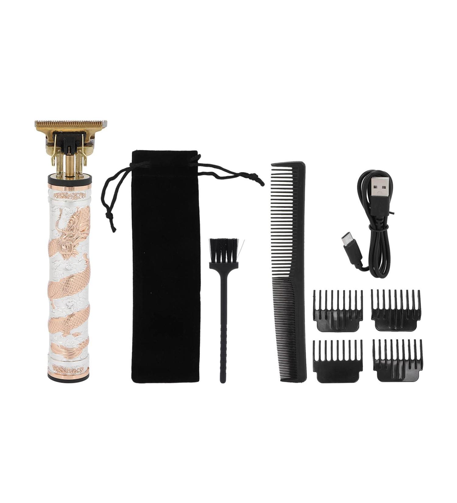 Ghzste Rechargeable Electric Hair Trimmer Powerful Motor Hair Care Kit with Guide Comb (White Gold) Gold White - Buy Online on GoSupps.com