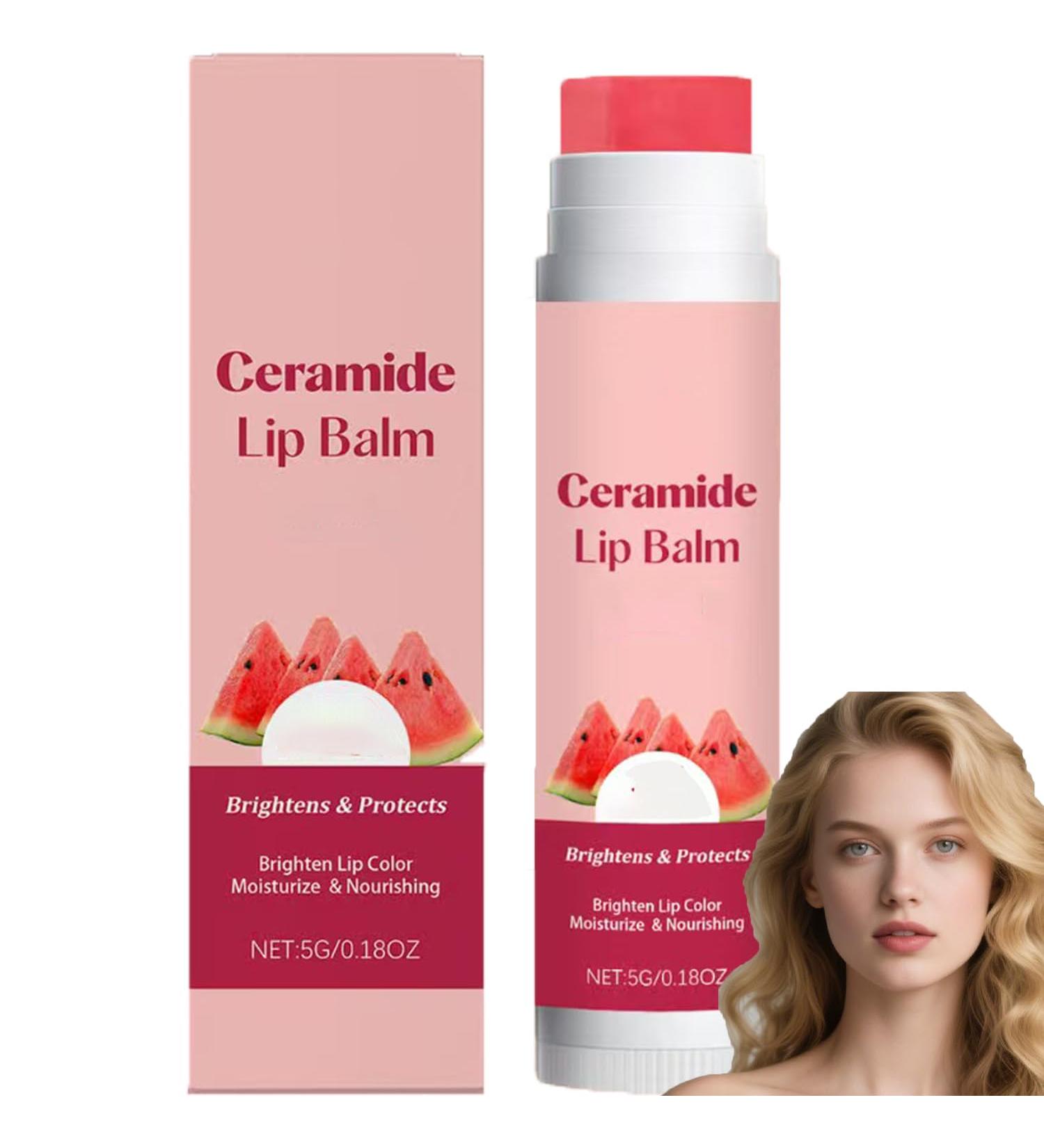  Sgjwyc Niacinamide Watermelon Tinted Lip Balm - Watermelon Tinted Lip Balm - Moisturizing Lip Balm to Moisturize and Nourish Lips - Lightweight and Non-Greasy - 1 Piece - Buy Online on GoSupps.com