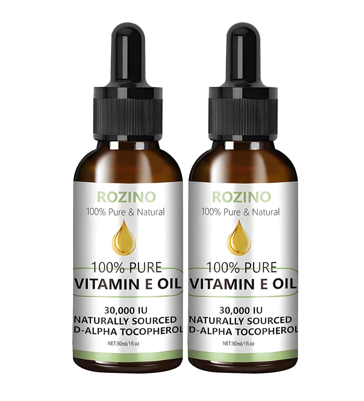 LXYNALI Vitamin E oil 60 ml 100 natural vitamin E for skin care and antiaging vitamin E oil for cosmetics against all types of wrinkles face nails and hair - Buy Online on GoSupps.com