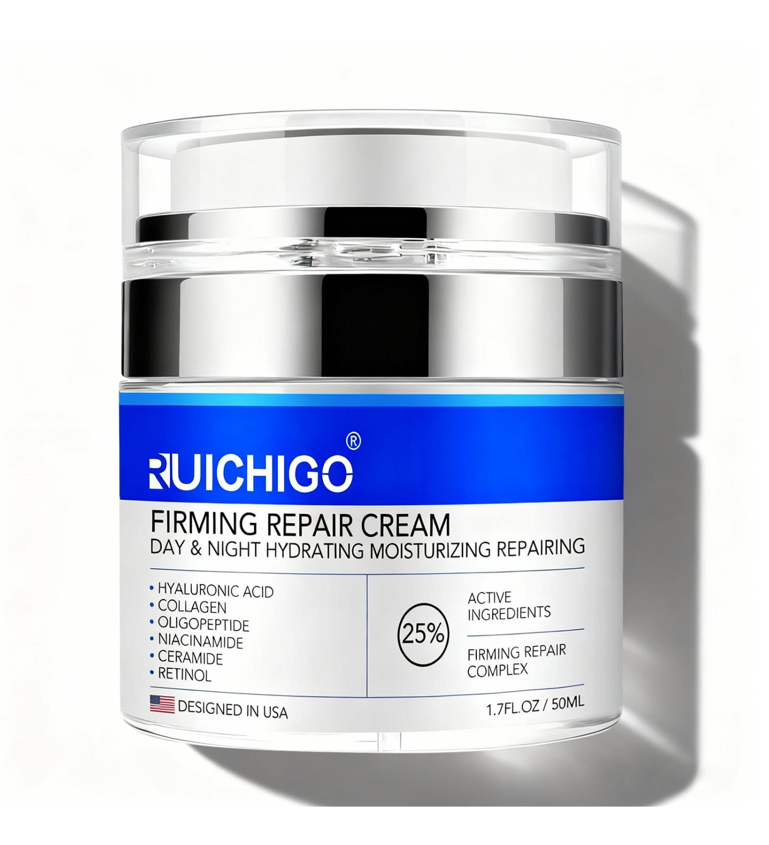 Face & Neck Firming Cream - Ceramide Moisturizer for Women - Anti Aging Formula for Tightening and Lifting with Retinol,Collagen,Hyaluronic Acid - Day & Night Cream for Sensitive & Mature Skin, 1.7 OZ - Buy Online on GoSupps.com