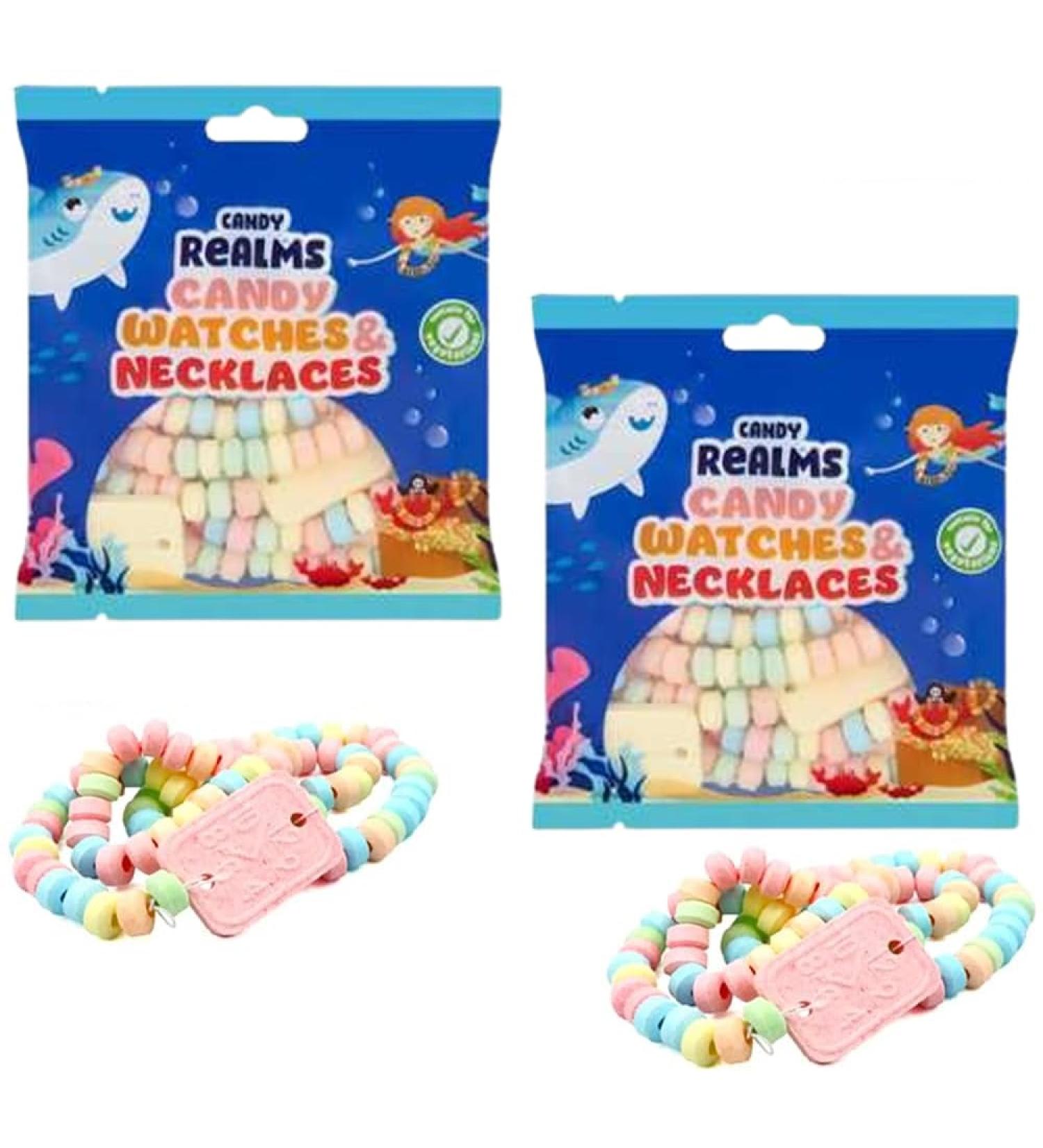 Candy Realms Necklaces & Watches Boiled Sweets Bag 102g - Pack of 2 - Buy Online on GoSupps.com