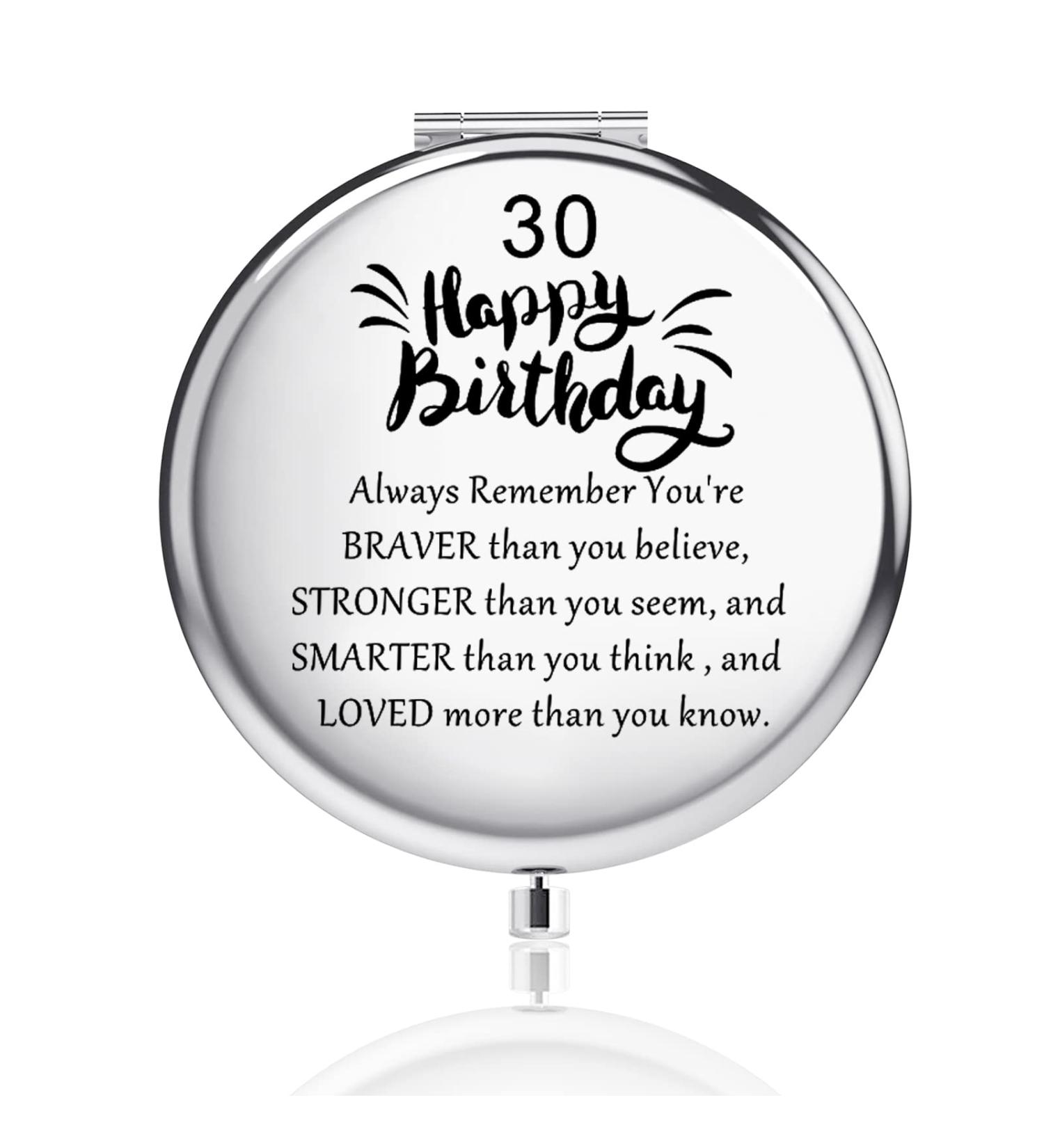 30th Birthday Gifts for Women | Inspiring 30th Birthday Compact Mirrors & More - Buy Online on GoSupps.com