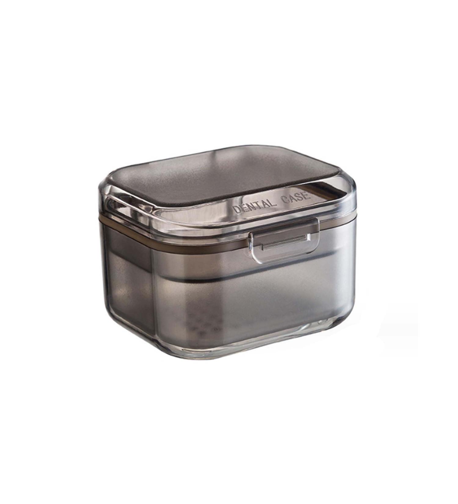 Retainer Case Orthodontic Denture Box False Teeth Container for Soaking Dentures Clearly Visible Denture Case Multifunctional Mouth Guard Case (Black) - Buy Online on GoSupps.com