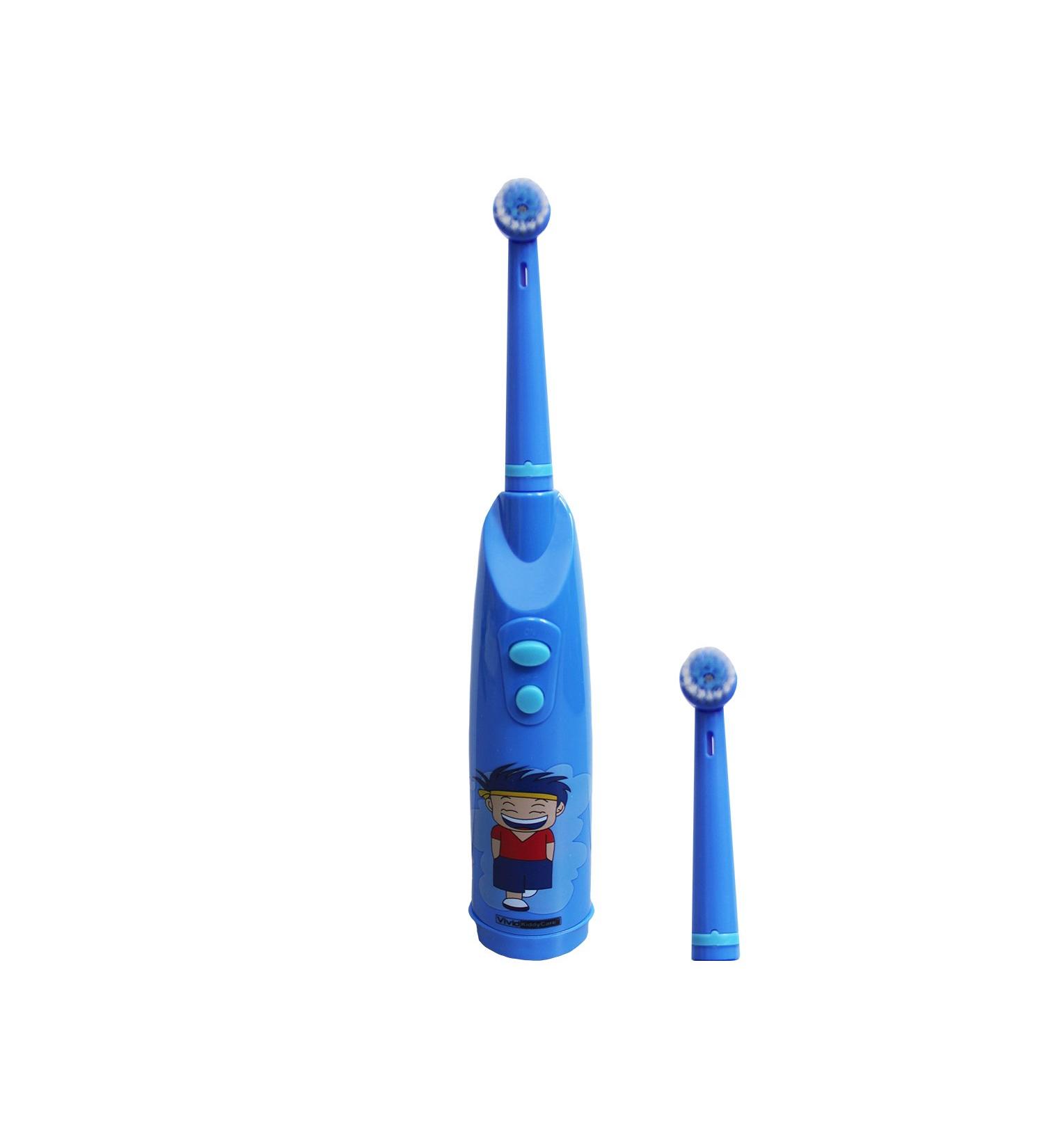 Kids Electric Toothbrush - Extra Soft Bristles 5000 RPM Age 3+ KiddyCare Vivid Blue - International Shipping - Buy Online on GoSupps.com