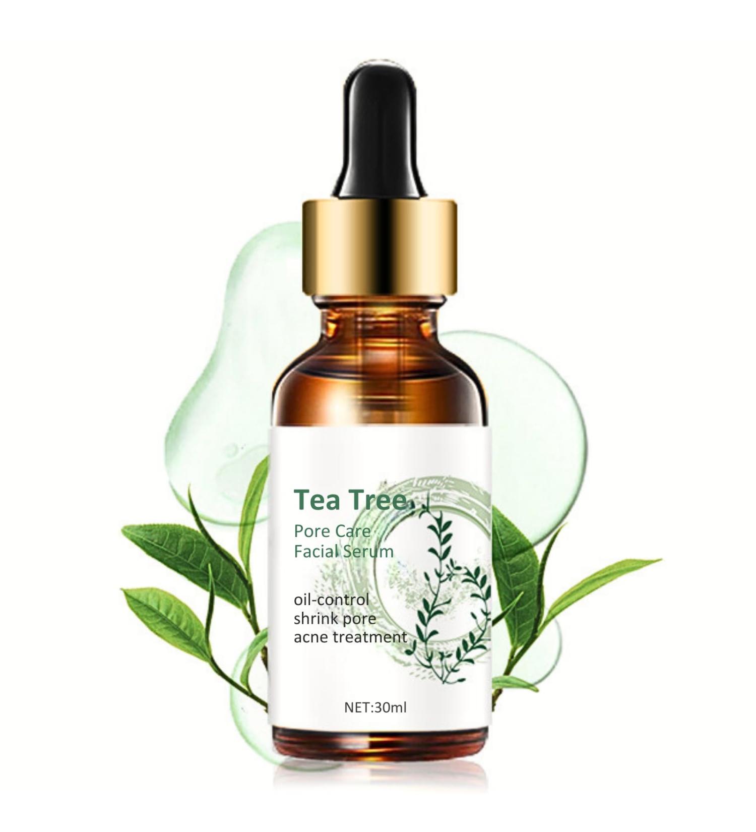 Tea Tree Face Serum - Tea Tree Oil Hyaluronic Acid Serum Dark Spot Correcting Glow Serum Korean Serum Tea Tree Cream Skin Brightening Hydrating Serum For All Skin Types 30ml - Buy Online on GoSupps.com
