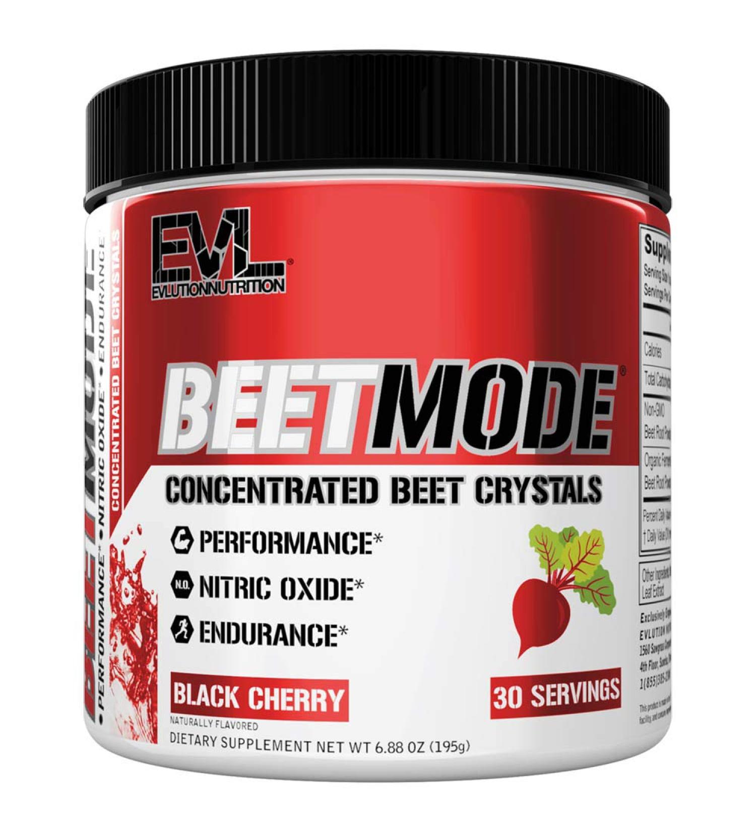 EVLution Nutrition BeetMode Black Cherry Beet Crystals 6.88 oz - Boost Energy & Endurance - Buy Online on GoSupps.com