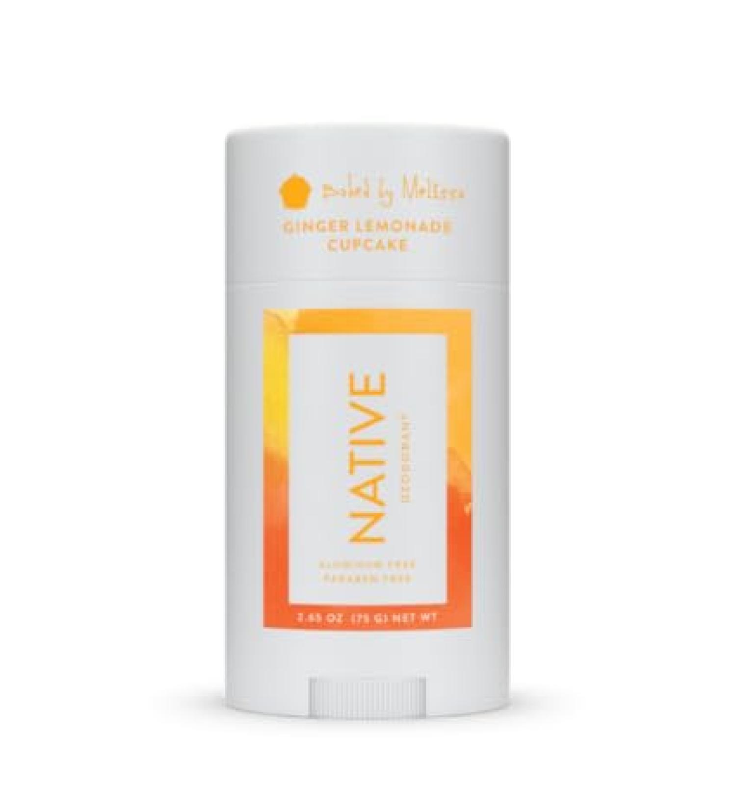 Native Deodorant Ginger Lemonade Cupcake Paraben Aluminum Free 2.65 oz Ginger Lemonade Cupcake 2.6 Ounce (Pack of 1)