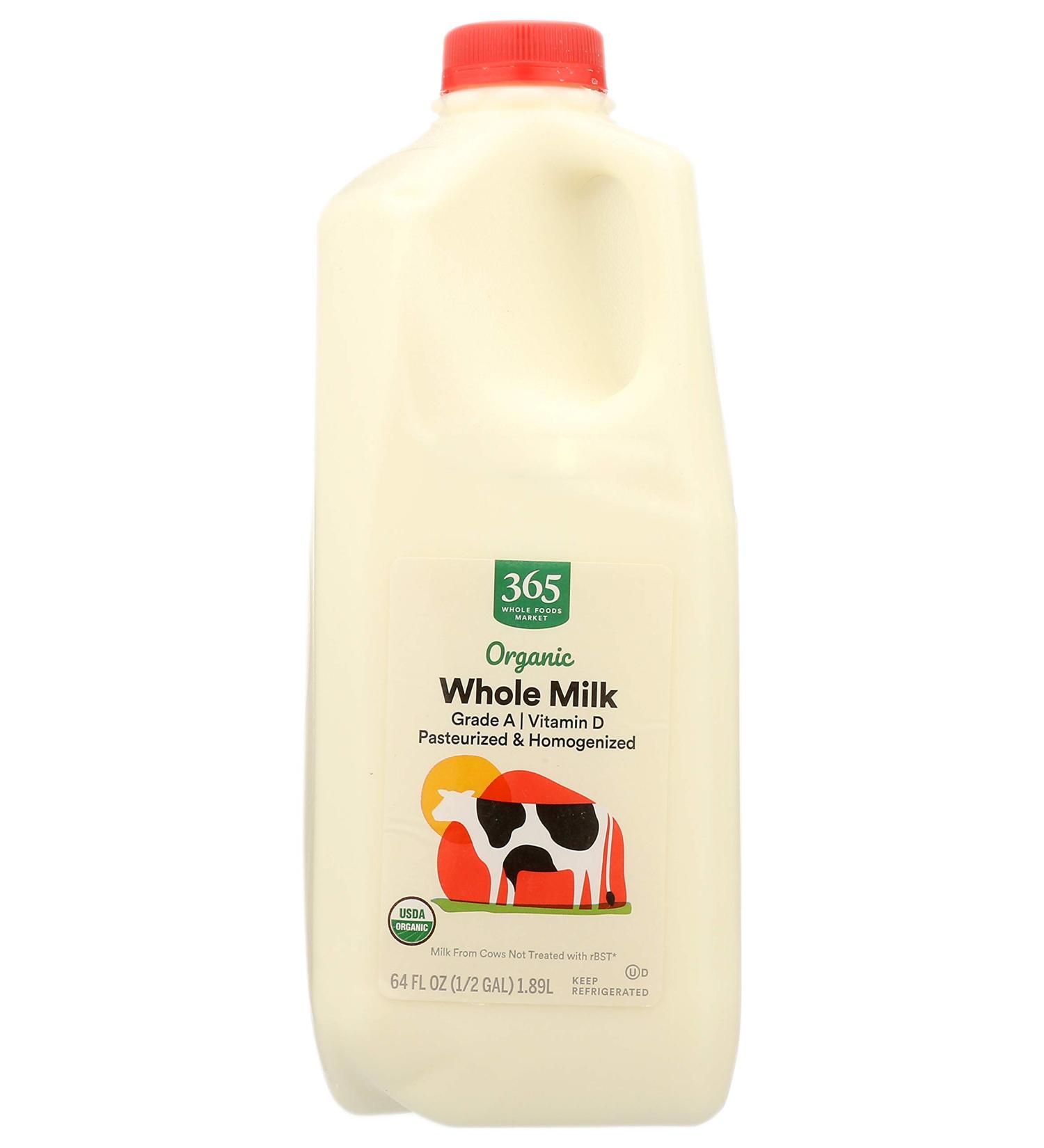 Whole Foods Market Organic Homogenized Milk 64 Fl Oz - Packaging May Vary - Buy Online on GoSupps.com