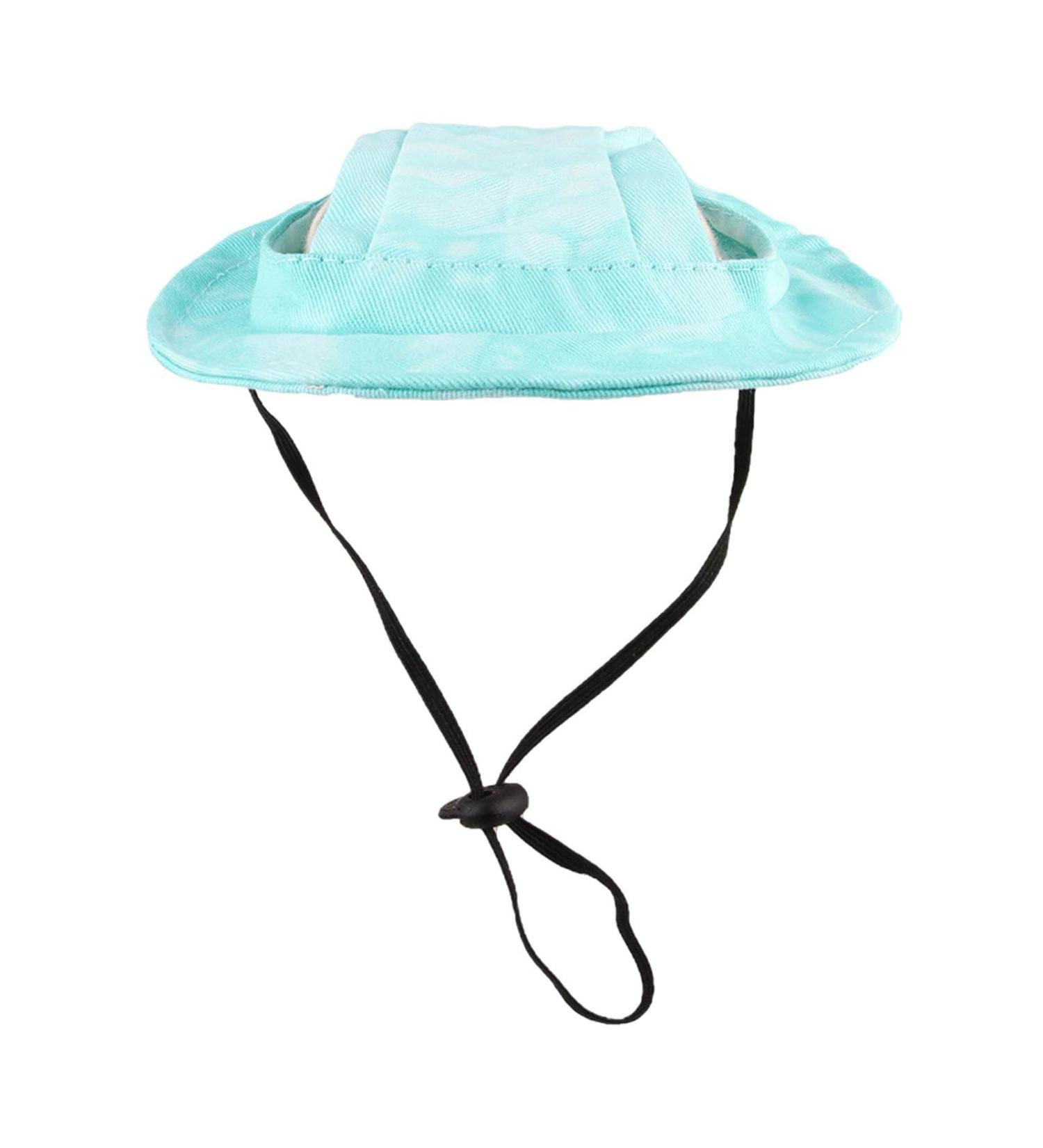 Fischerhut for Dogs & Cats | Adjustable Outdoor Fishing Hat with Ear Holes - Sun Protection for Small Breeds & Pugs - Buy Online on GoSupps.com