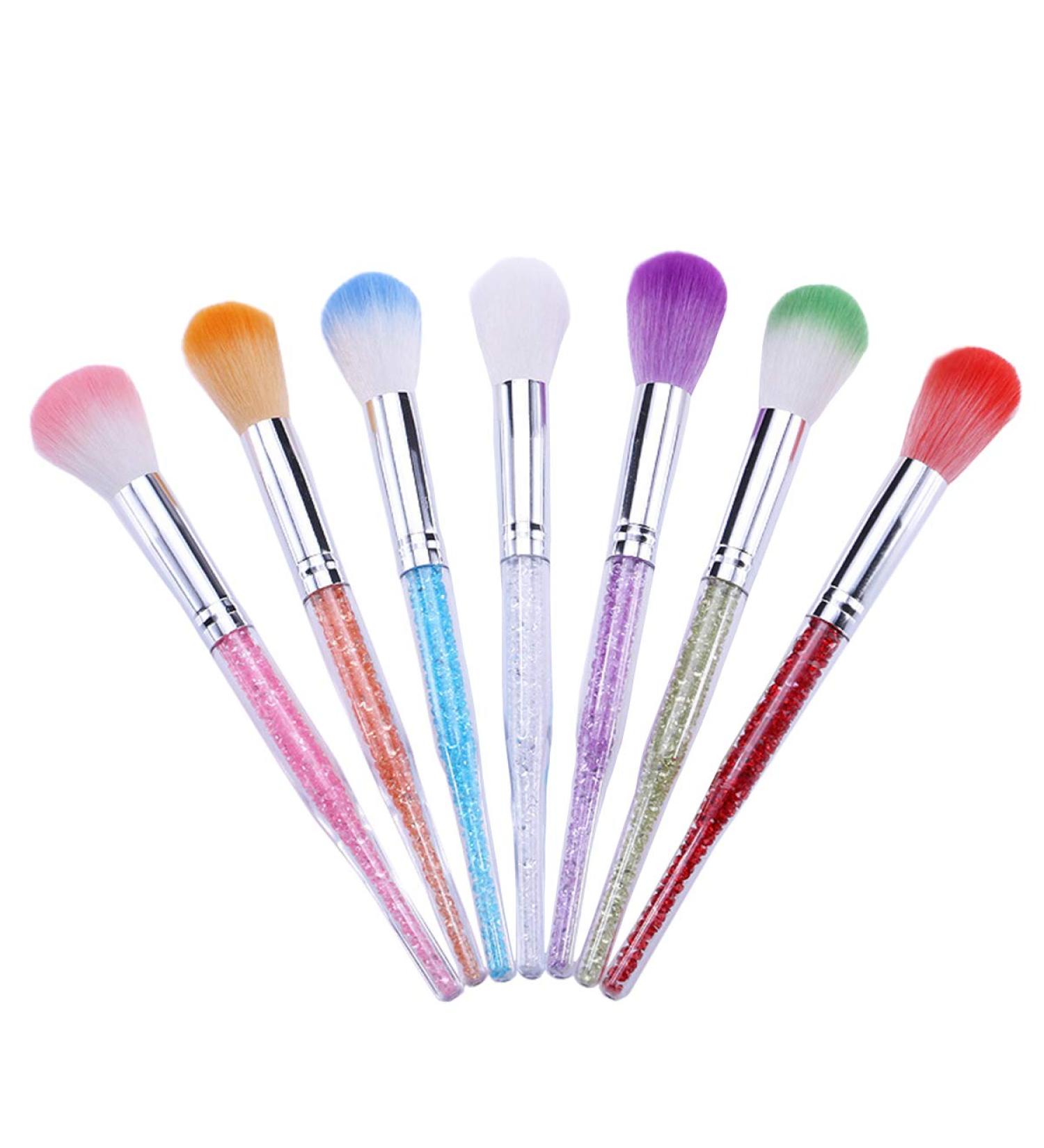 Beautifultracy 7-Piece Soft Nail Art Dust Remover & Makeup Brush Set - Buy Online on GoSupps.com
