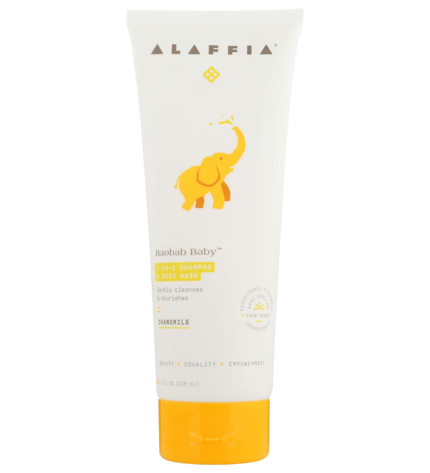Alaffia Baobab Baby 2-in-1 Shampoo & Body Wash - Chamomile, 8 fl oz â€“ Natural & Gentle Cleanser - Buy Online on GoSupps.com