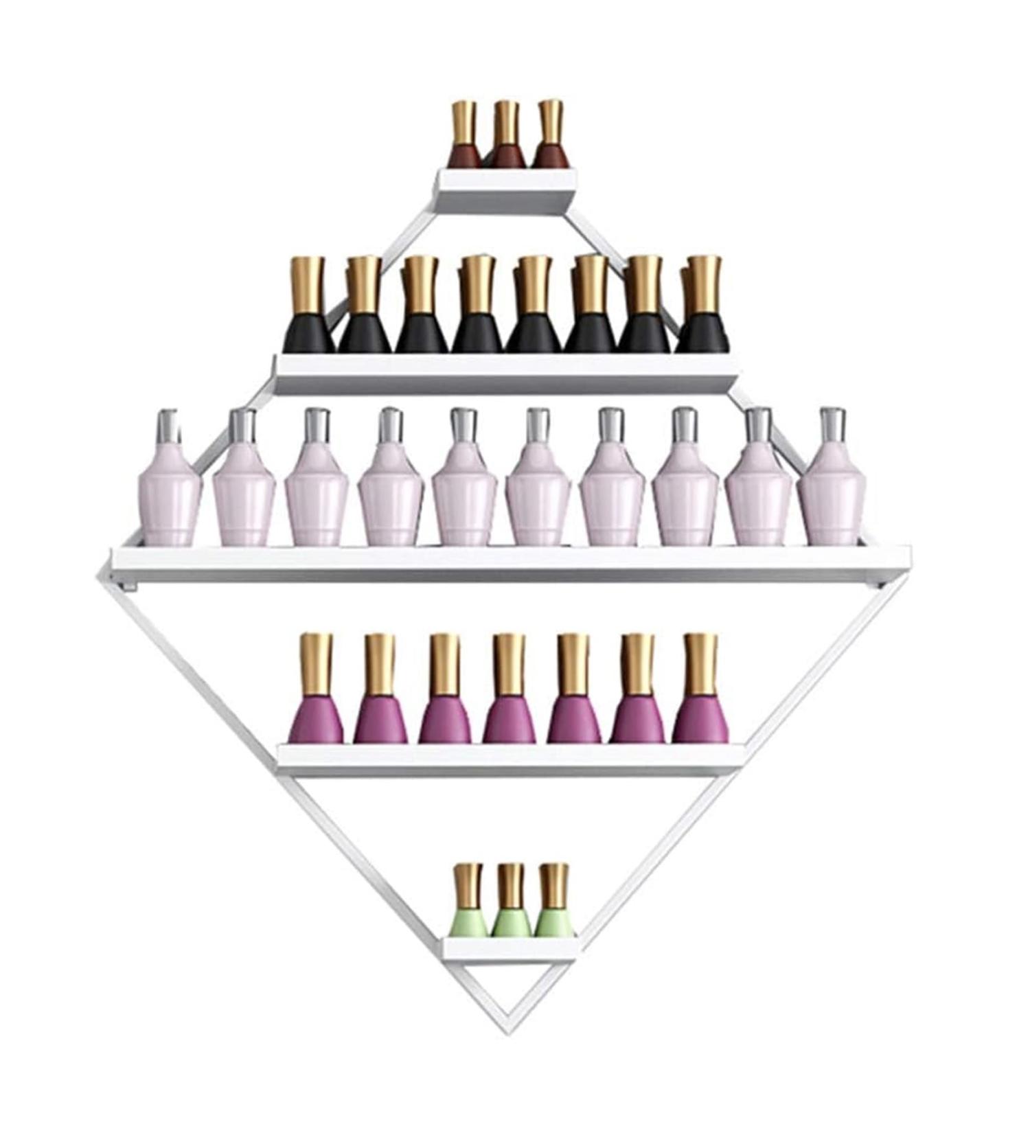  Yesbon Metal Nail Polish Display Stand Nail Polish Display Stand Nail Polish Display Stand 5 Layers Combined Shelves Decoration Holders White A - Buy Online on GoSupps.com