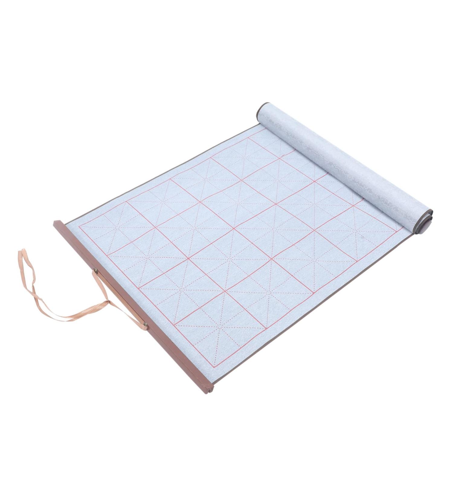 SEWOART Brush Calligraphy Practice Home Accessories Writing Water Cloth Calligraphy Supplies Daily Use Silver 75.00X38.00X0.10CM - Buy Online on GoSupps.com