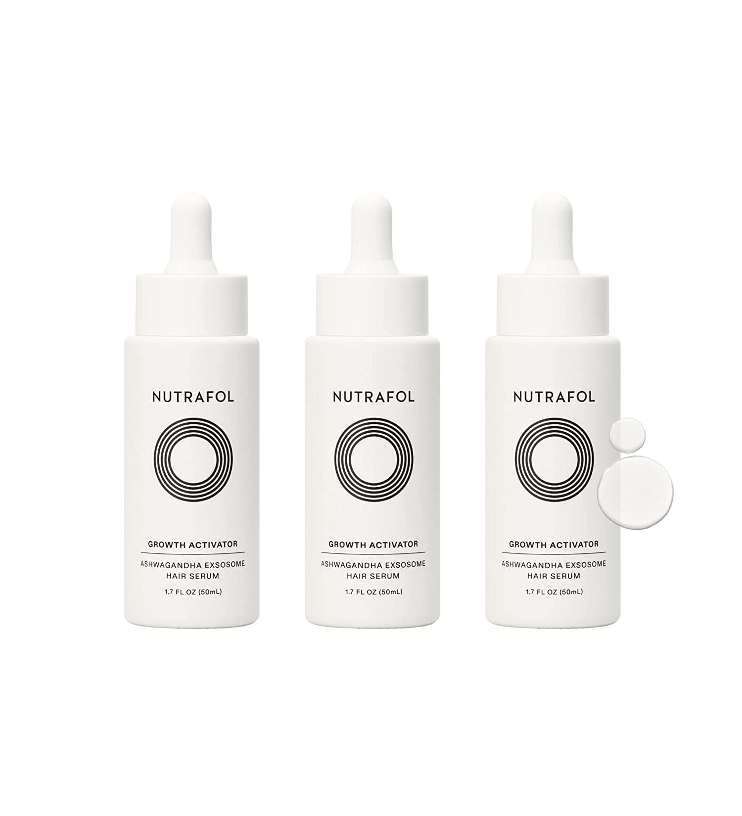 Nutrafol Growth Activator Hair Serum with Ashwagandha Exosome Technology - 3 Pack 1.7 Fl Oz - Buy Online on GoSupps.com
