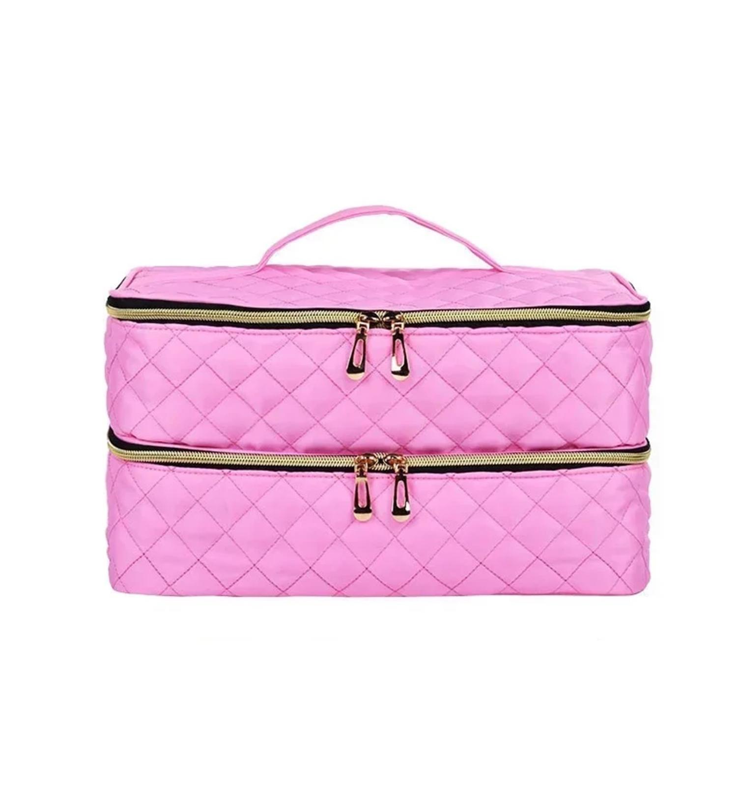 Sac Pour Vernis Semi Permanent Sac de rangement Portable for vernis ongles Double couche multifonctionnel for outils de manucure sac main organisateur sac de maquillage pliable 30/40 grilles P Pink 40 Grids - Buy Online on GoSupps.com