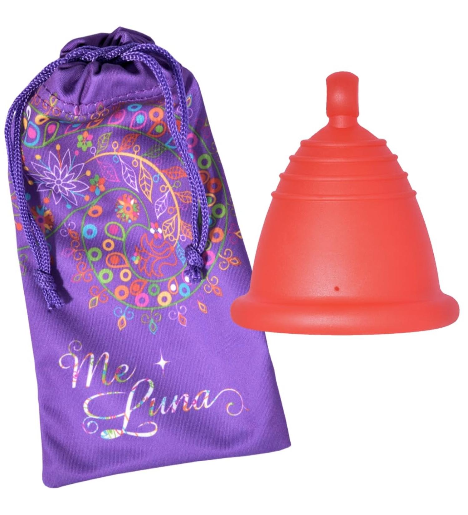 Me Luna Menstrual Cup Classic - Red Ball Size Shorty S | Eco-Friendly & Comfortable Period Care - Buy Online on GoSupps.com
