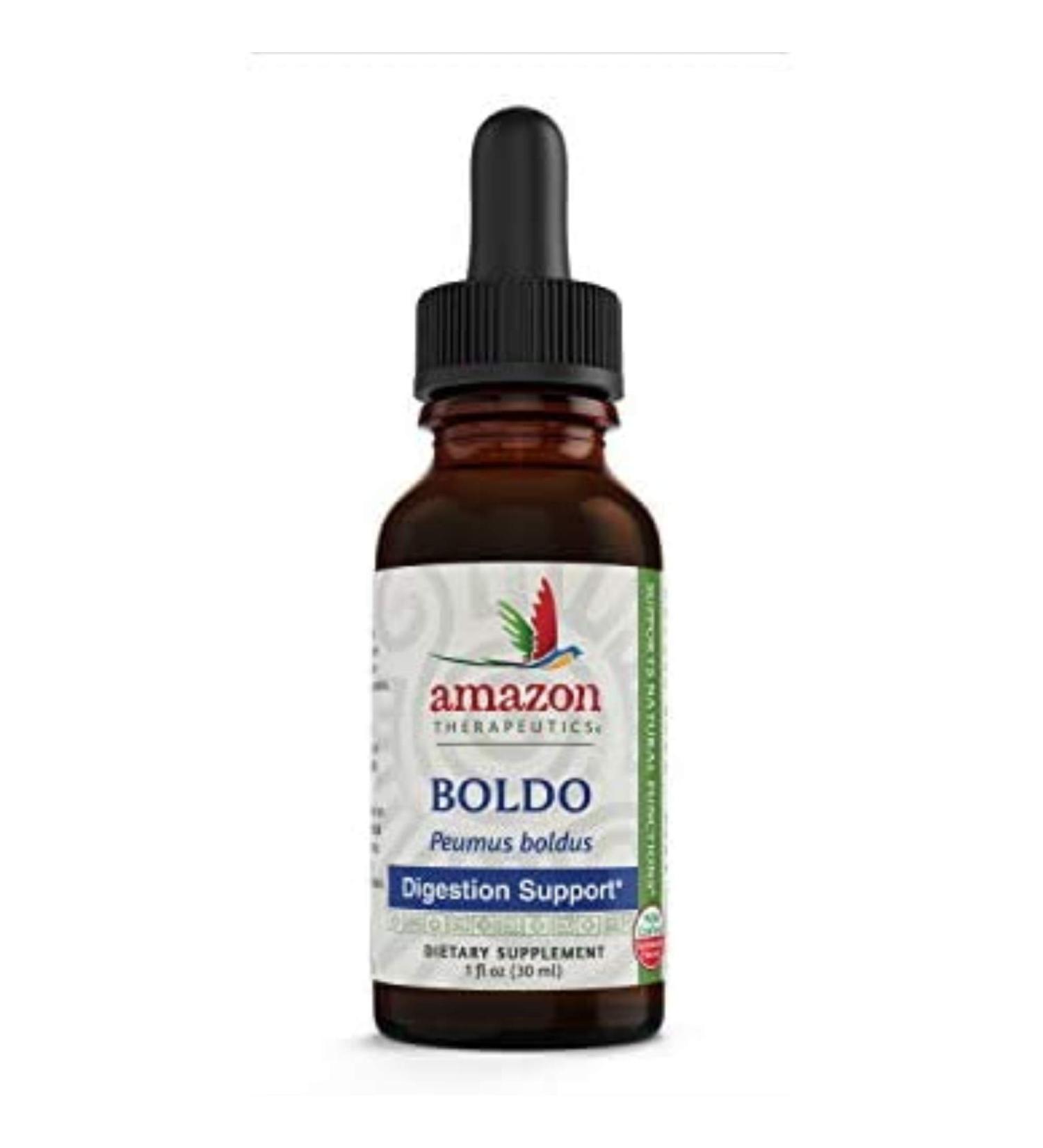 Boldo Liquid Extract 1oz - Digestive Support, Non-GMO, Vegan, Keto & Paleo Superfood - Buy Online on GoSupps.com