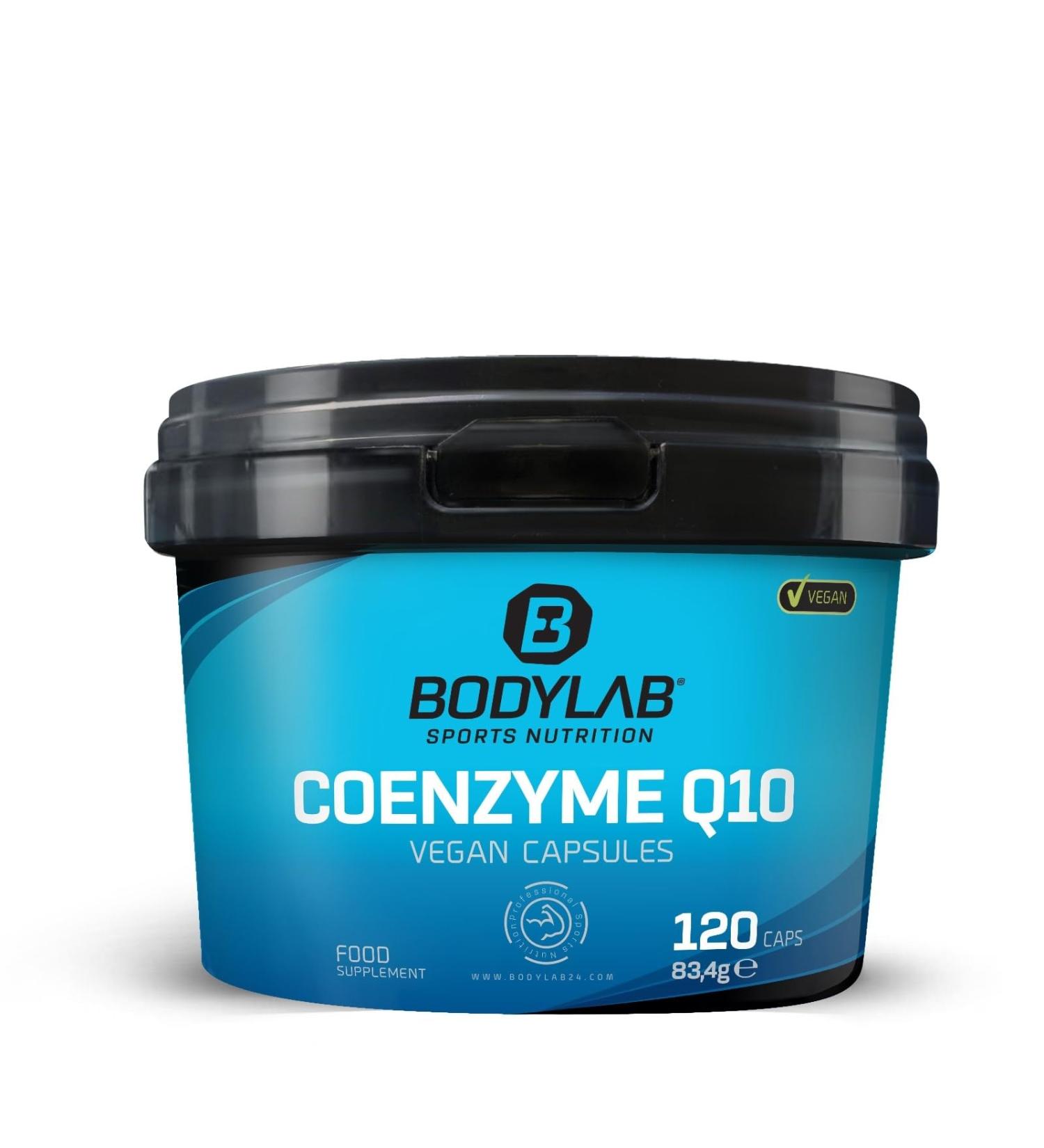 Buy BODYLAB24 Coenzyme Q10 Vegan Capsules - 200mg 120 Veg Caps Enriched with Selenium & Black Pepper Extract - 100% Vegan Daily Portions - Buy Online on GoSupps.com