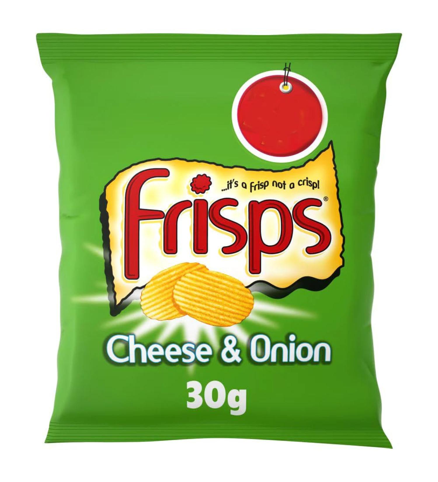 Frisps Cheese & Onion Crisps 30g-Food