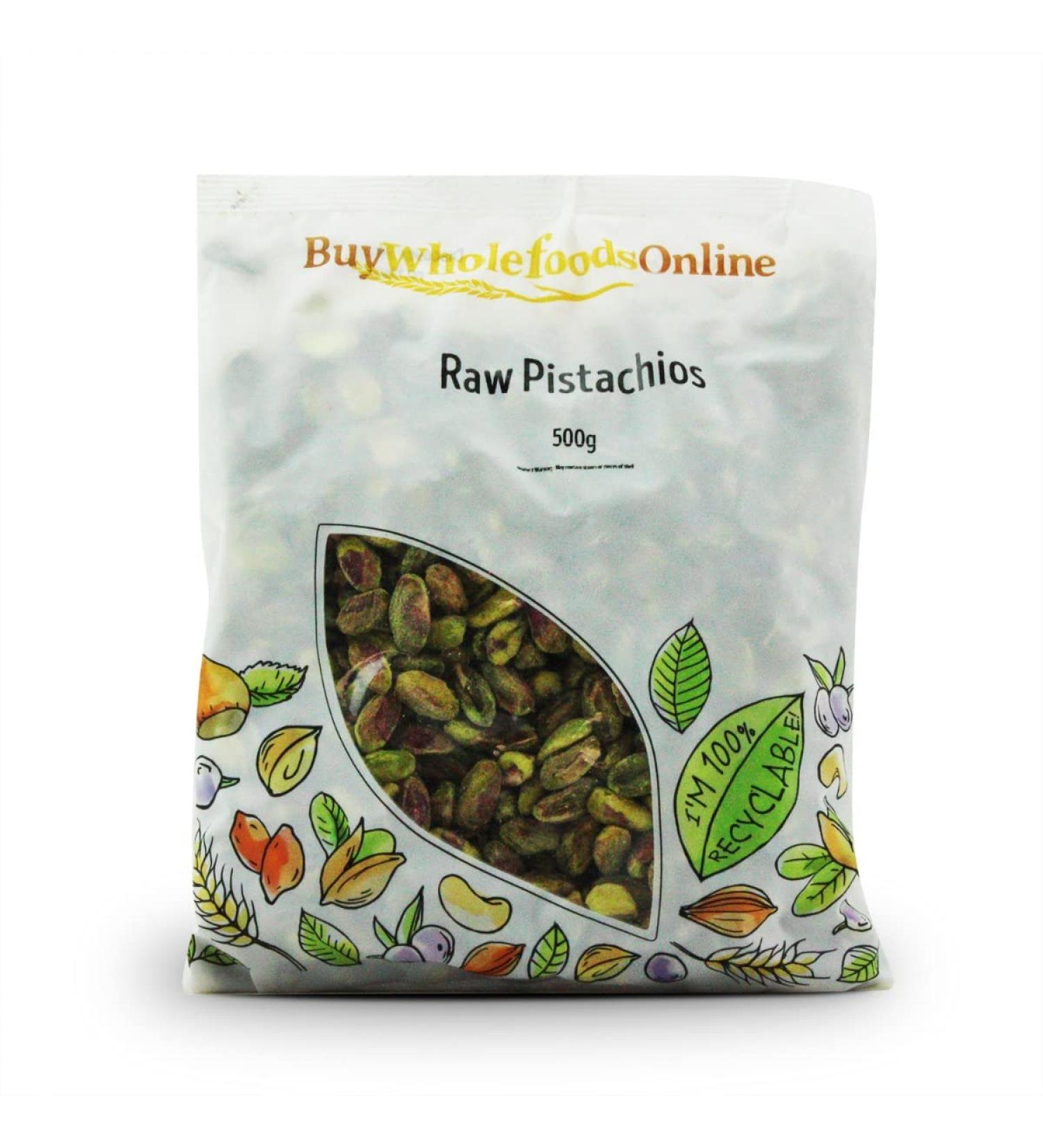 Pistachio Nuts Raw 500g (BWFO)