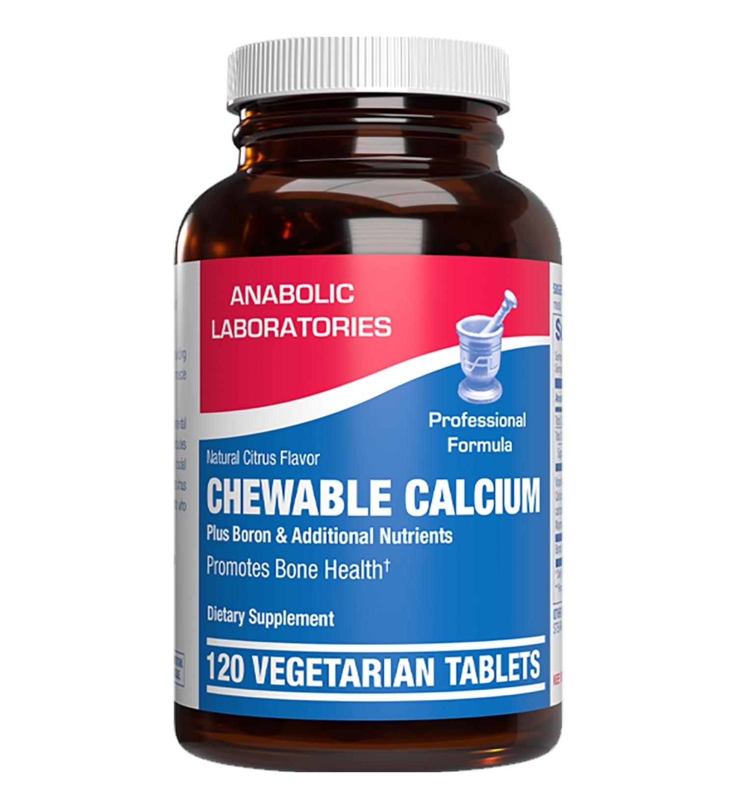 Chewable Calcium Supplement for Women - Clinical Bone Supplement with Chewable Calcium with Vitamin D Magnesium and Boron Complex for Bone Health & Strength Support - Made in The USA - 30 Servings - Buy Online on GoSupps.com