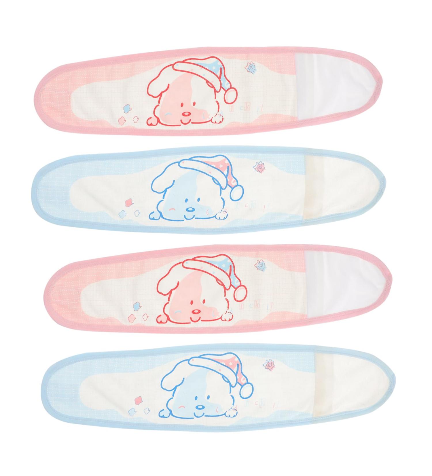 Lalafina 4-Piece Baby Belly Tape - Cotton Abdominal Protection for Navel Care | Newborn Toddler Umbilical Cord Belt - Buy Online on GoSupps.com