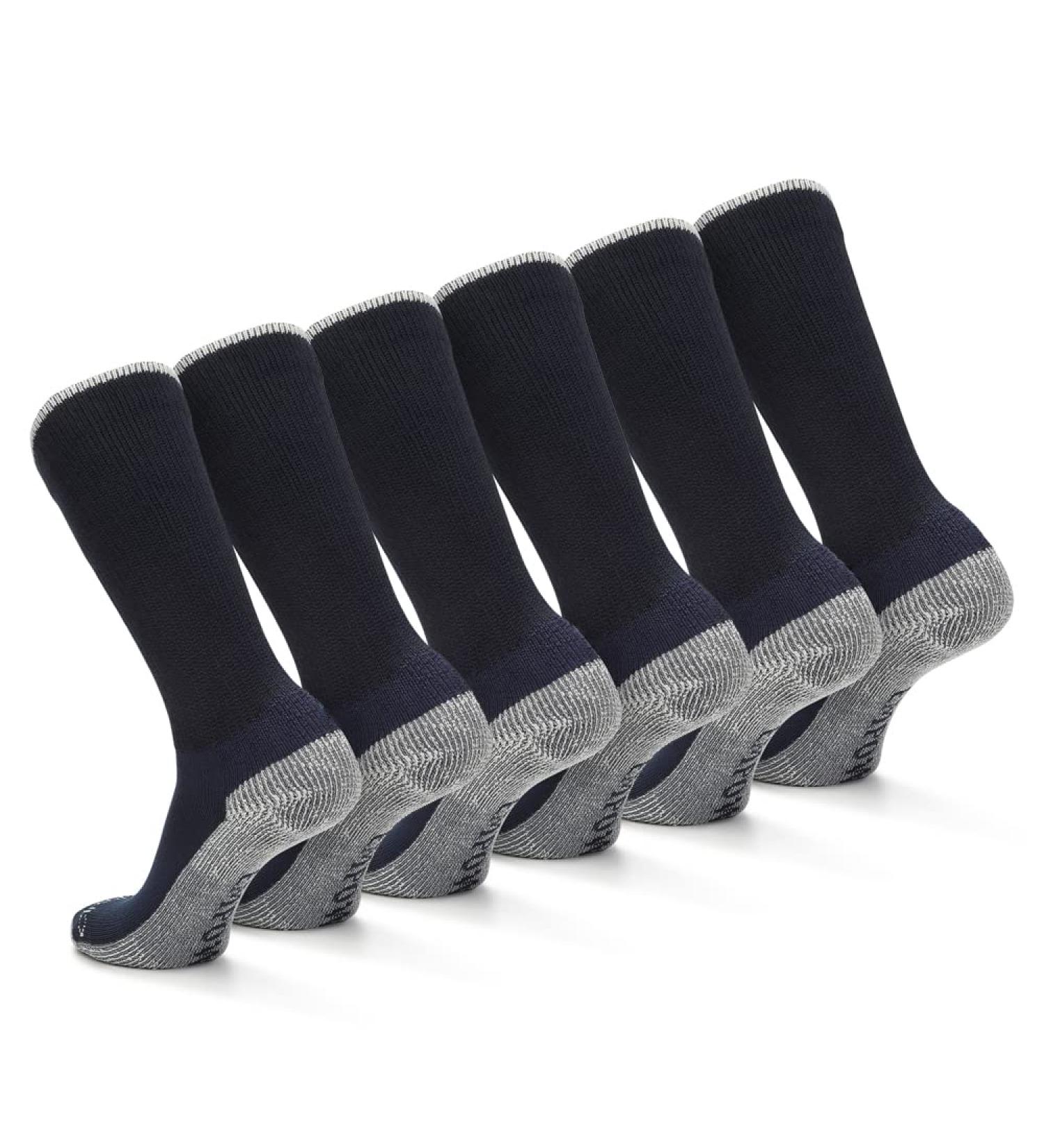 Circufiber Diabetic Socks - Improves Circulation, Reduces Swelling & Pain - Comfortable Loose Fit - Non-Binding Wide Crew - 3 Pairs, Black, X-Large - Buy Online on GoSupps.com
