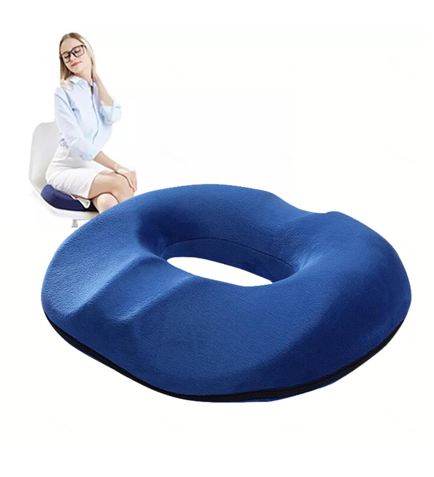 Bed Sore Cushions for Butt Donut Pillow for Bed Sores Premium Memory Foam Washable Tailbone Pillow for Office Car Wheelchair School Blue - Buy Online on GoSupps.com