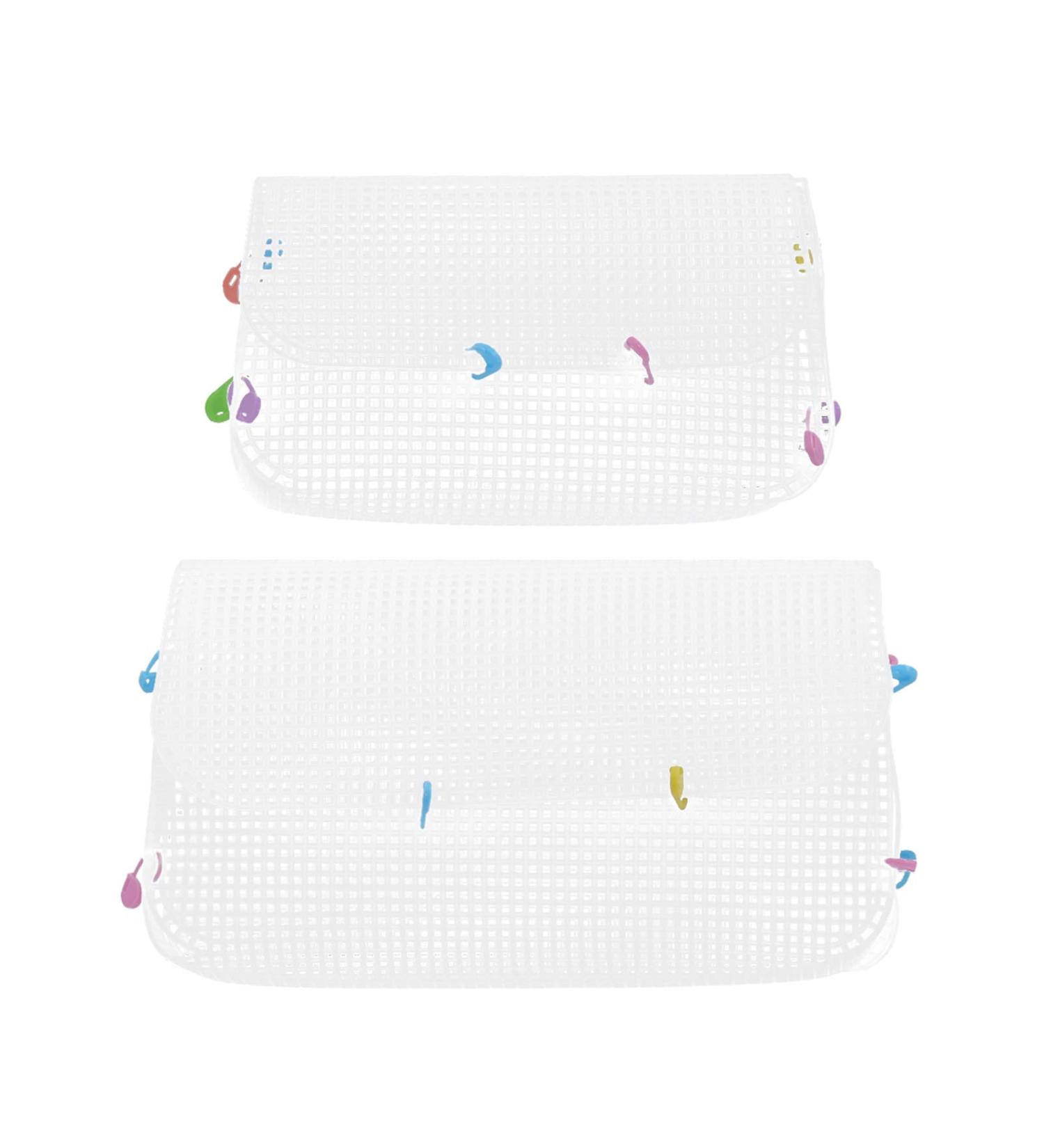 Clear Plastic Cross Stitch Canvas Sheets for Crafts - Ciieeo Needlepoint Mesh Kit - Buy Online on GoSupps.com