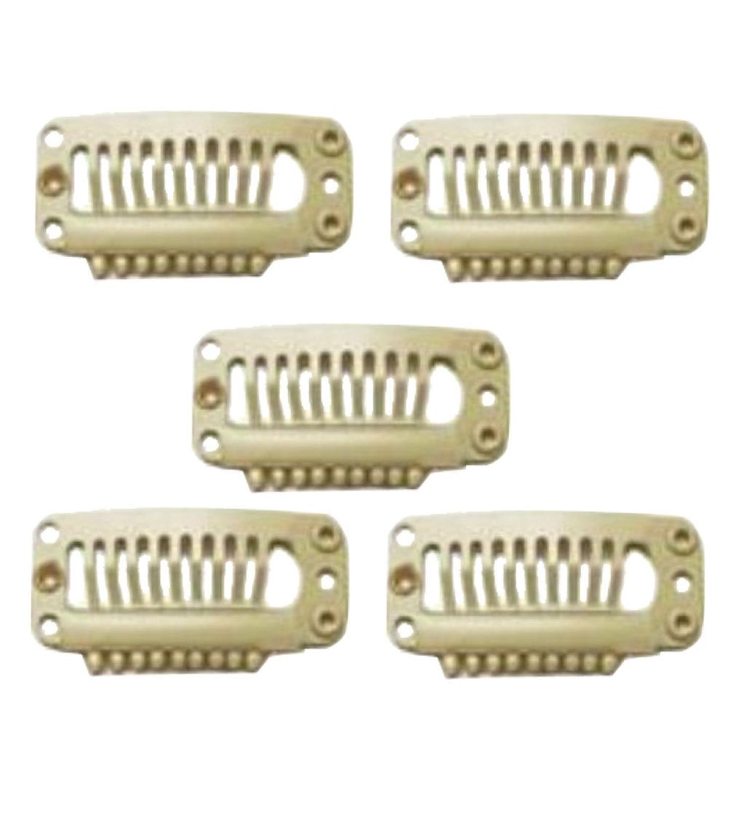 Yotijar 5 20 Pcs Hair Extension Wigs Snap Clips - Beige Weft Wig Hair Clips for International Shipping - Buy Online on GoSupps.com