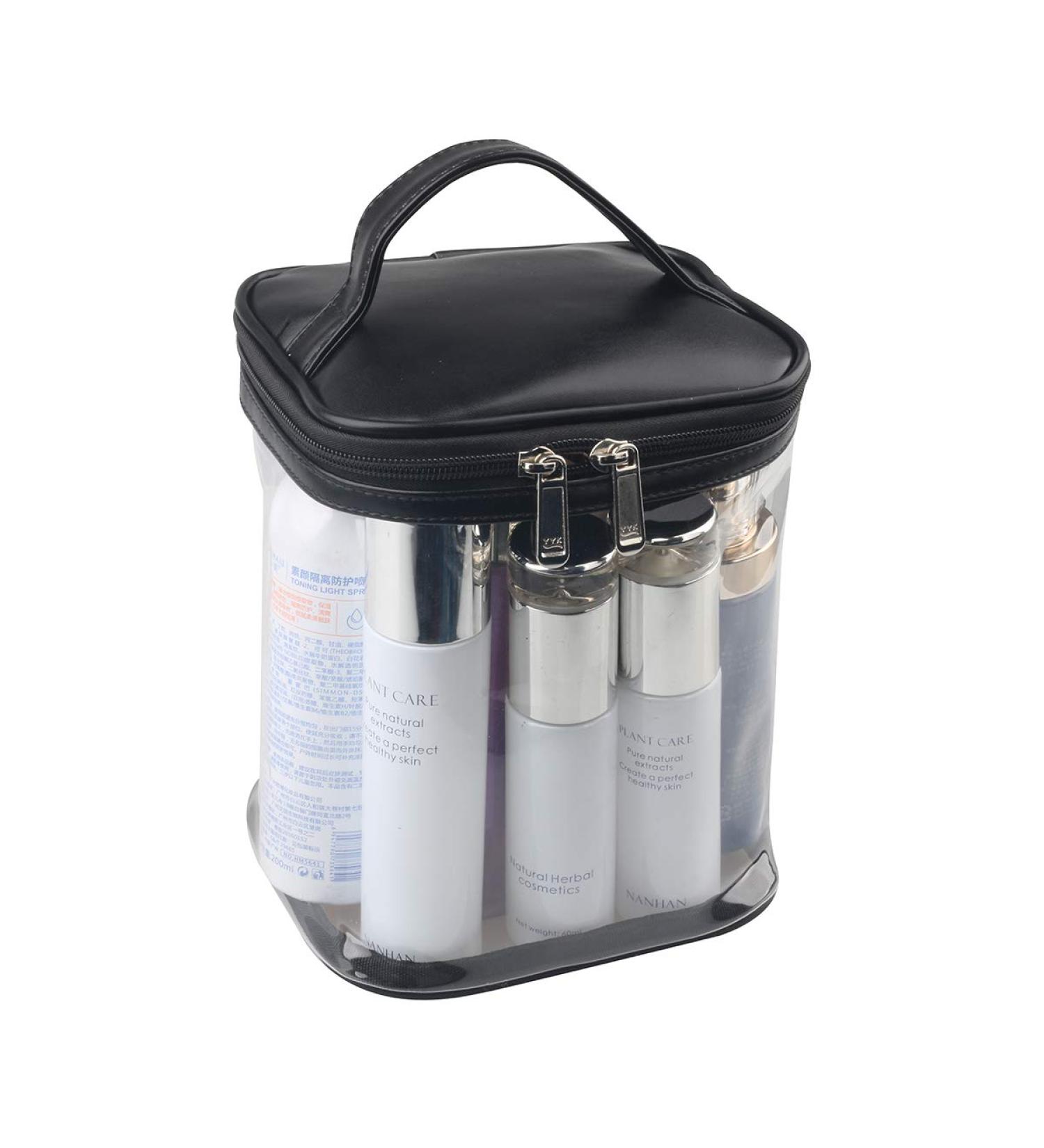 Premium Clear Make-Up Bag - Transparent Cosmetic Bag for Travel & Daily Use - Waterproof Beach Bag for Sunscreen & Skin Care - Haoguagua-TMB23 - Buy Online on GoSupps.com