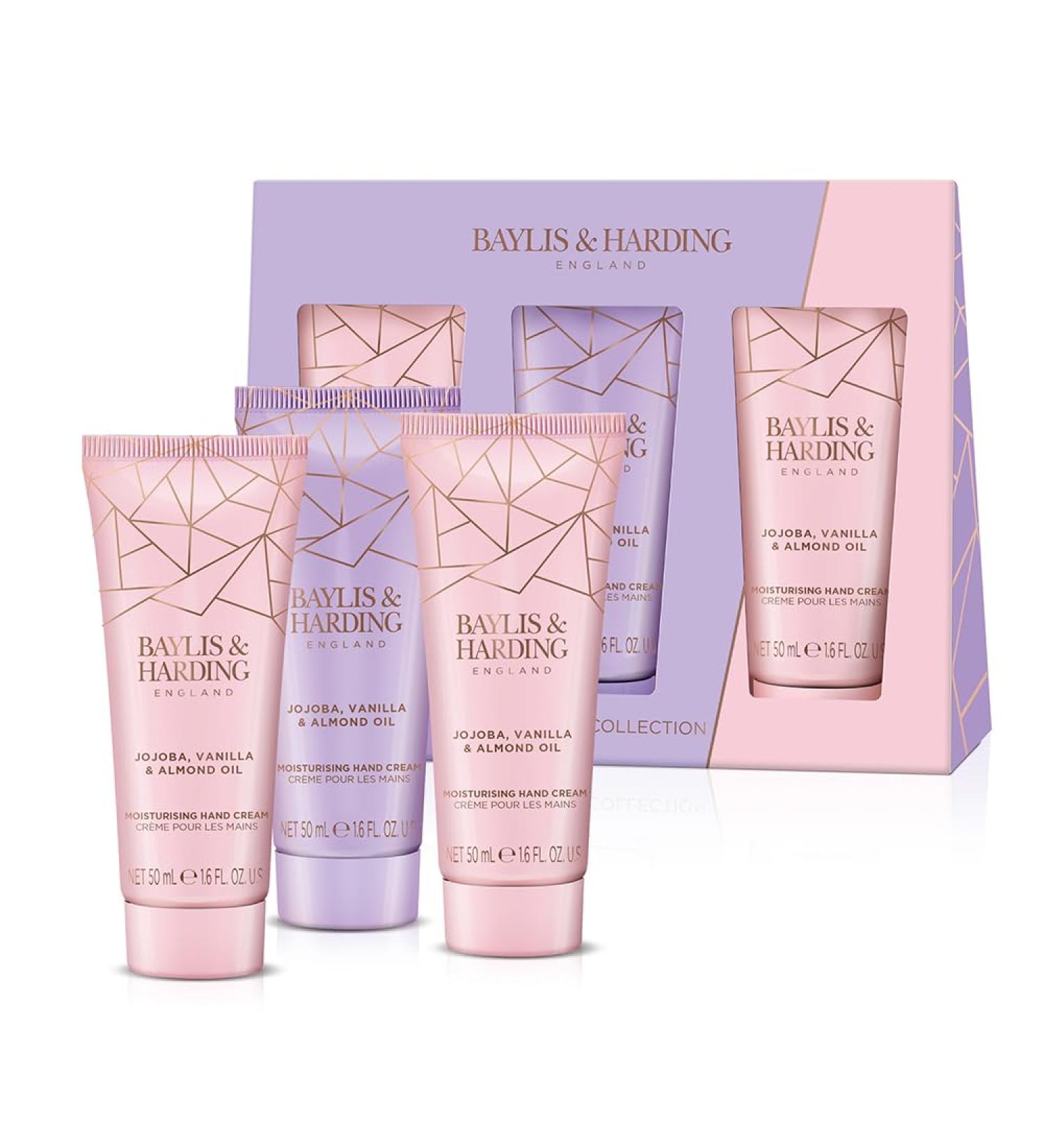 Baylis & Harding Jojoba Vanilla & Almond Oil Luxury Hand Treats Gift Set - Vegan Friendly - Buy Online on GoSupps.com