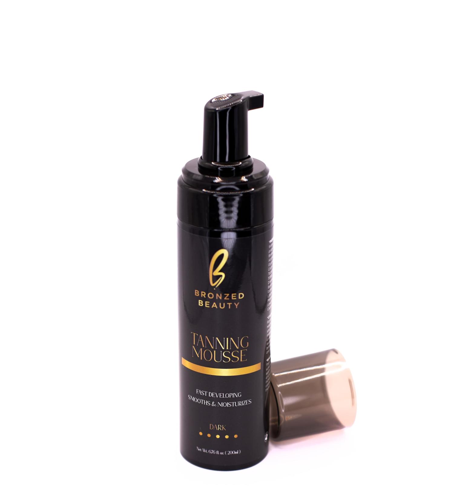 Bronzed Beauty Tanning Mousse 6.7fl oz Dark Self-Tanning Mousse Fast-Drying Self Tanner for Natural Bronzed Shade Nourishing Formula with Aloe Vera and Vitamin E Coconut Scent - Buy Online on GoSupps.com